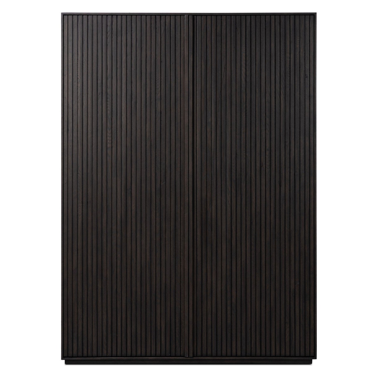 Four Hands Leo Smoked Black Cabinet - front view