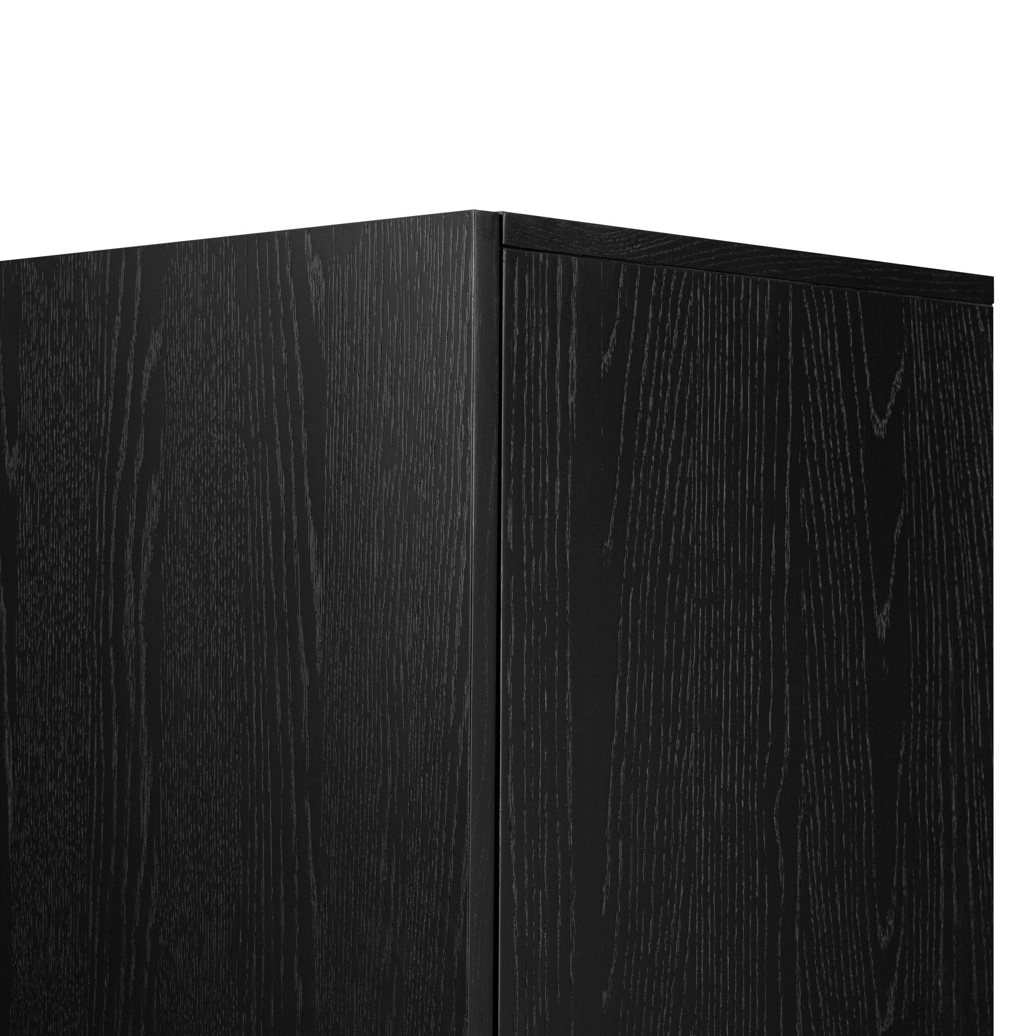 Four Hands Rosedale Ebony Oak Cabinet - detail view 2