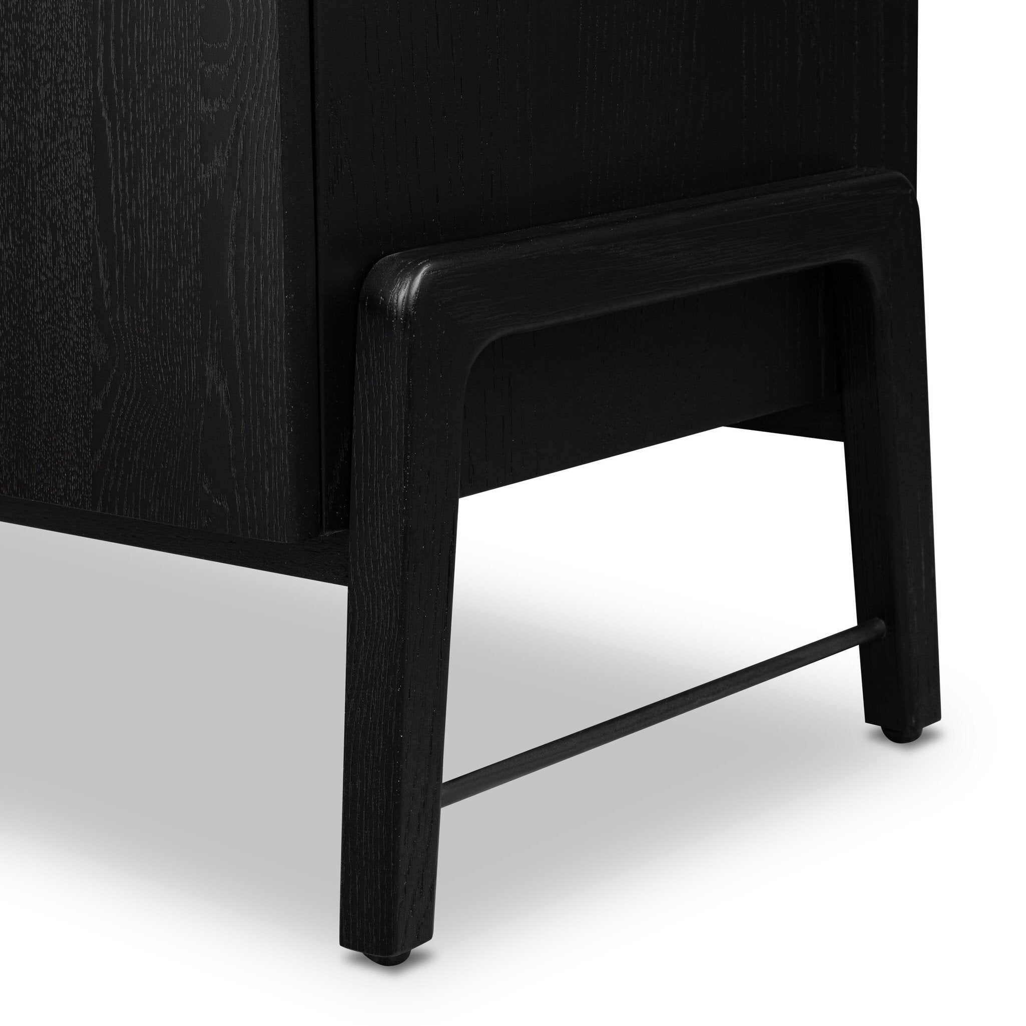 Four Hands Rosedale Ebony Oak Cabinet - detail view 3