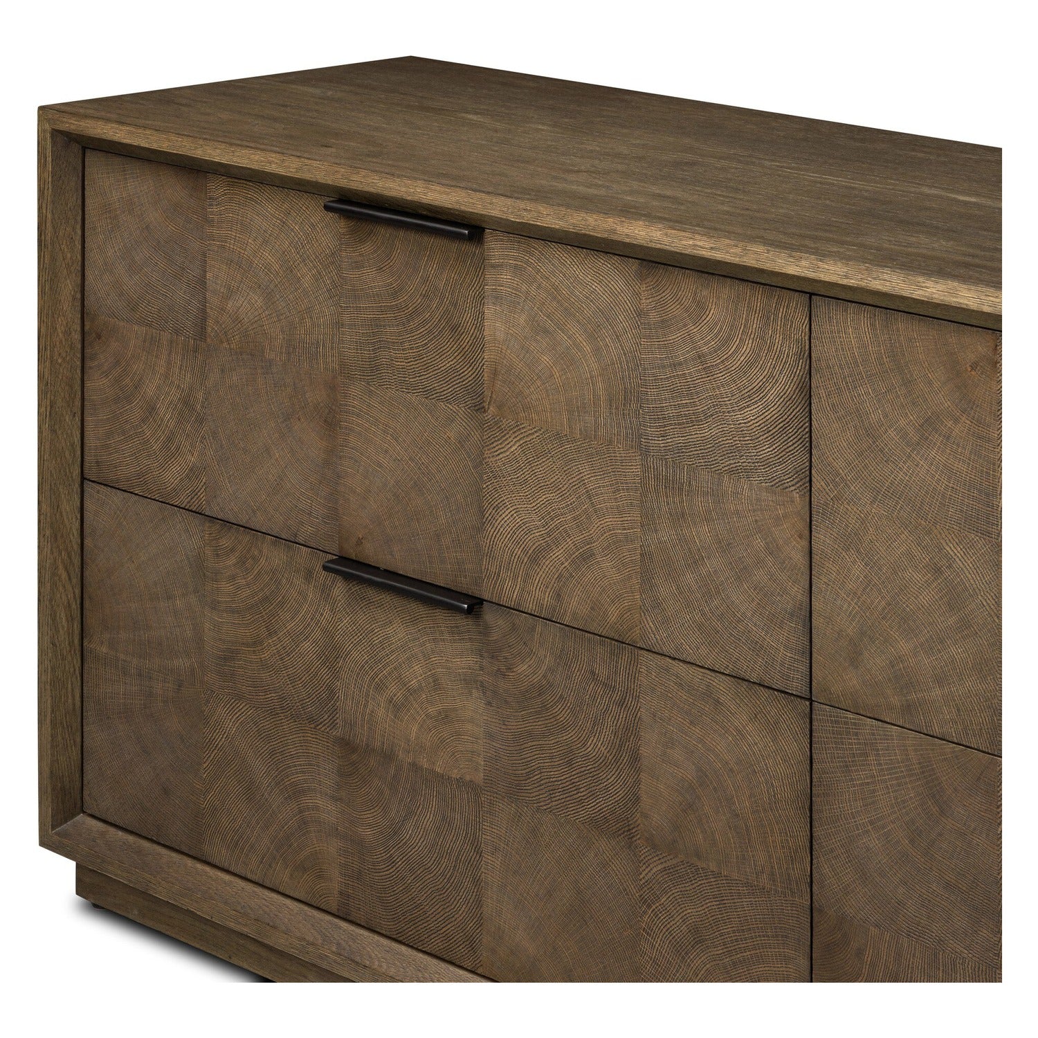 Four Hands Salta Brown Oak 4 Drawer Dresser