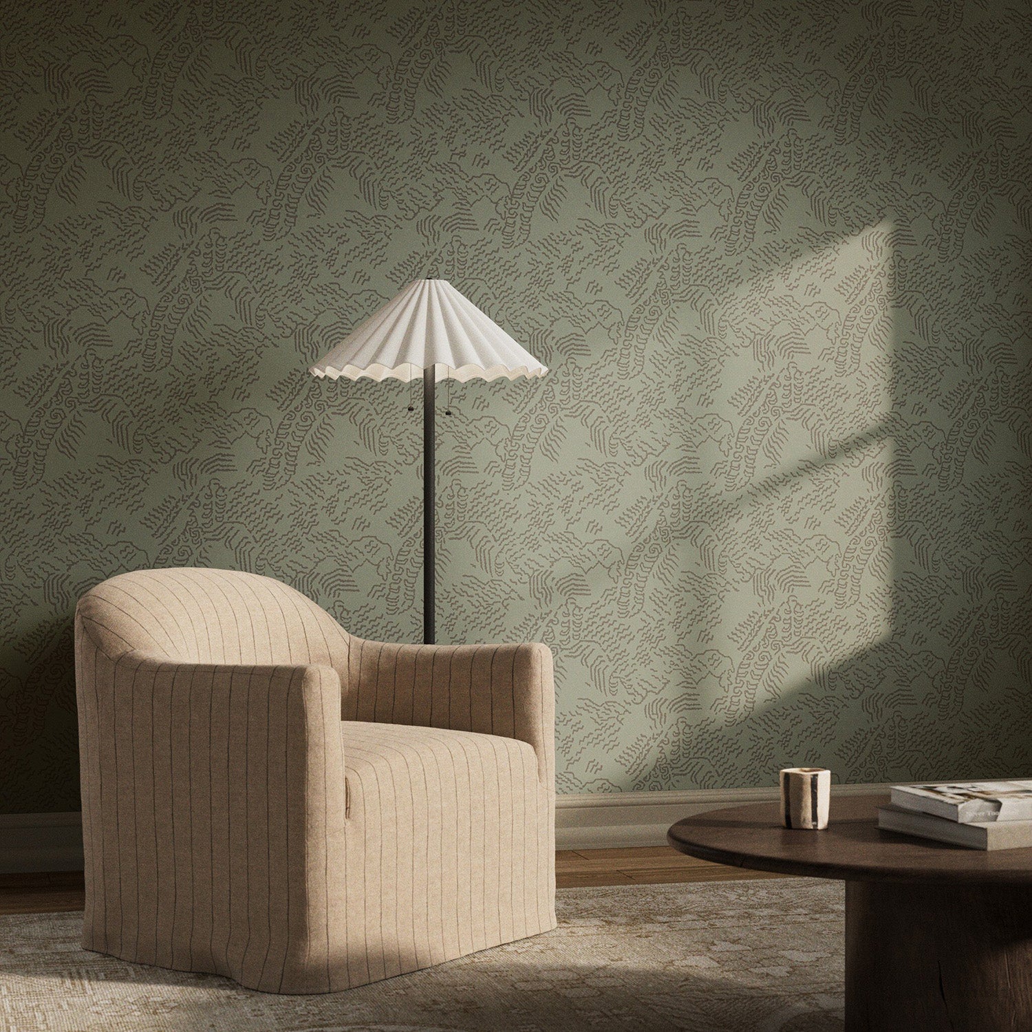 Four Hands Art Studio Balkan Olive Night II Wallpaper