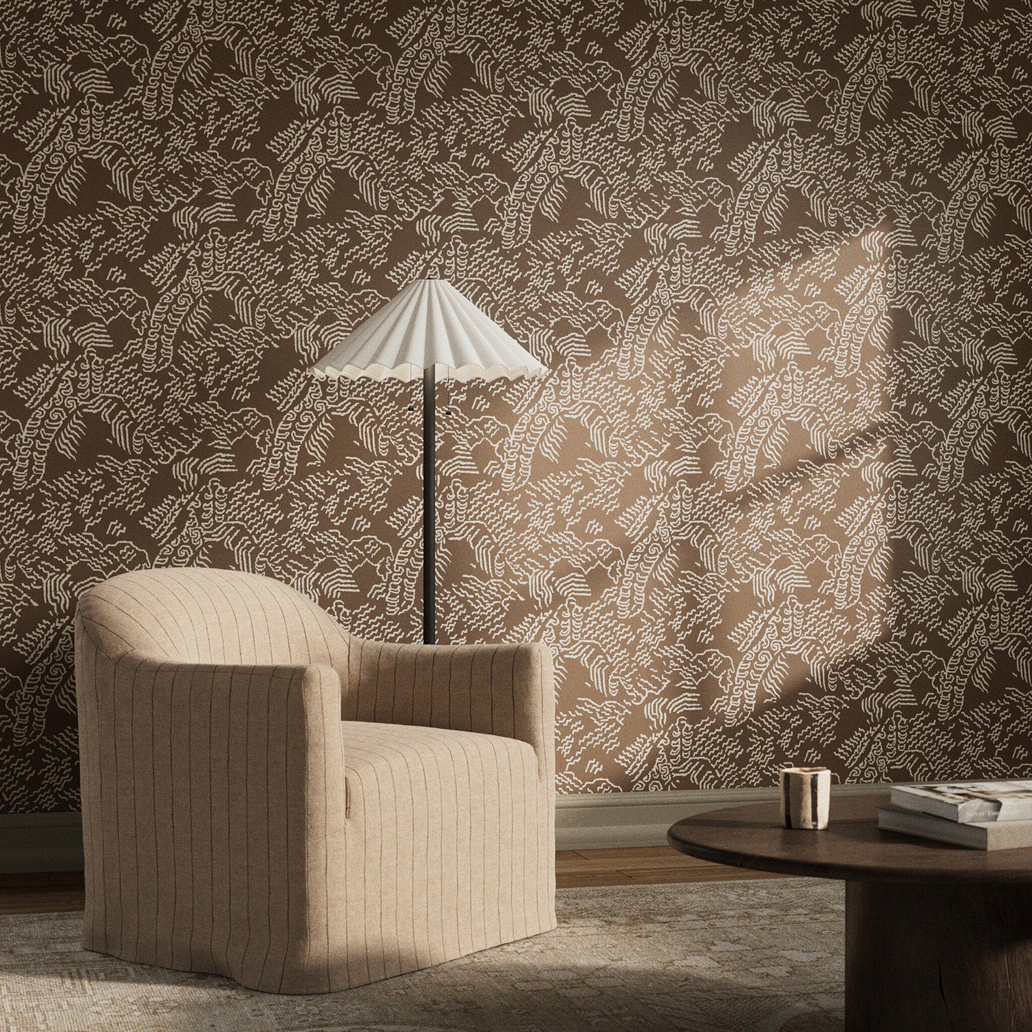 Four Hands Art Studio Balkan Taupe I Wallpaper