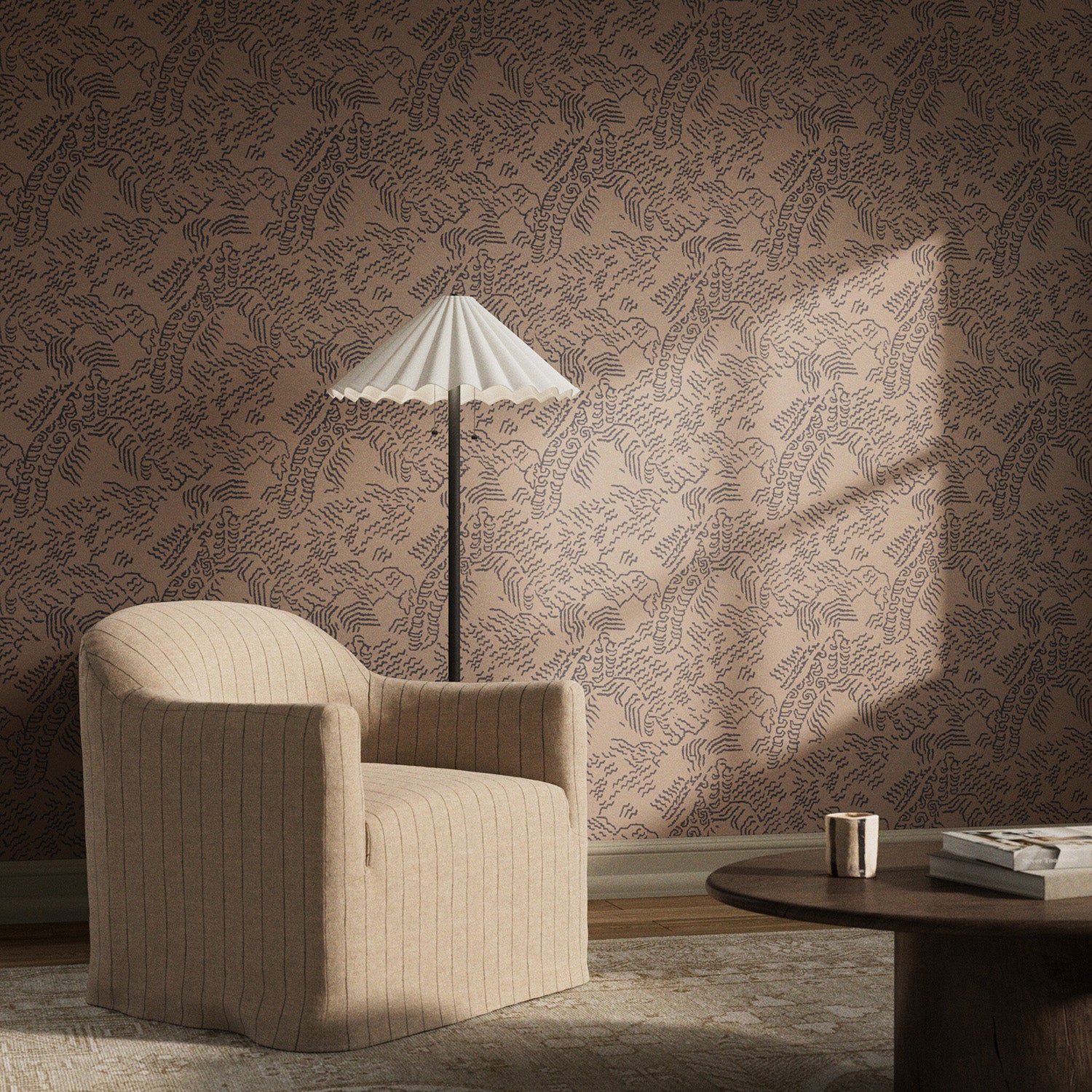 Four Hands Art Studio Balkan Black & Tan II Wallpaper