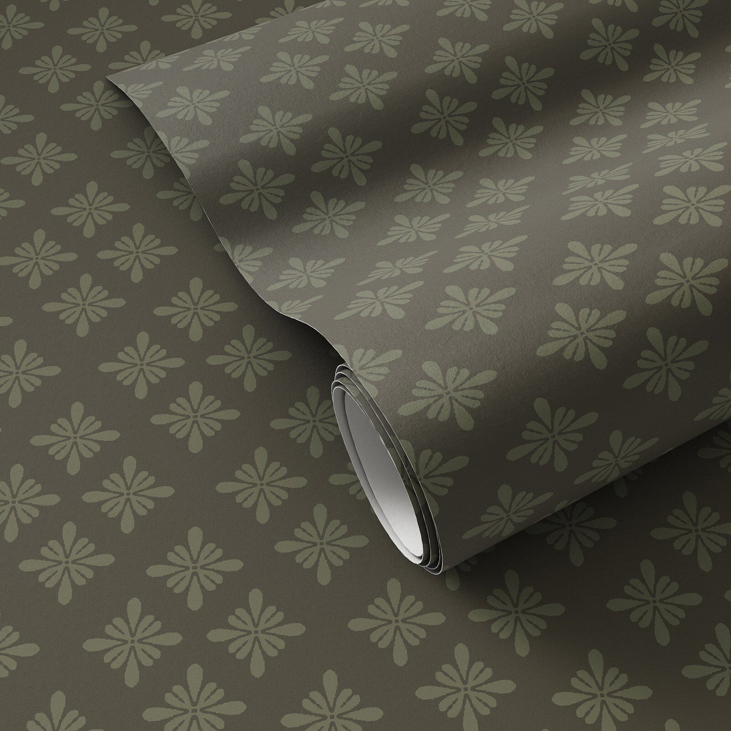 Getty Images x Four Hands Conspectus Olive Night I Wallpaper