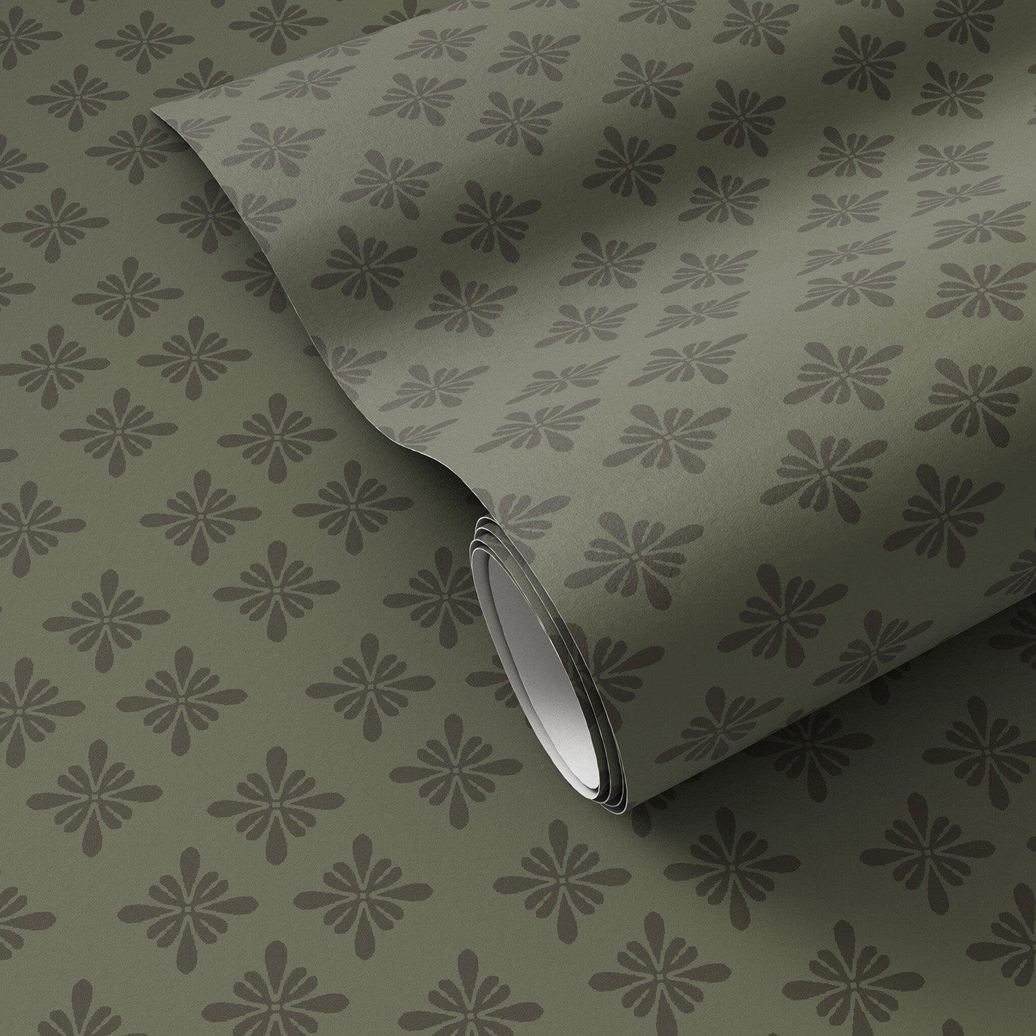 Getty Images x Four Hands Conspectus Olive Night II Wallpaper