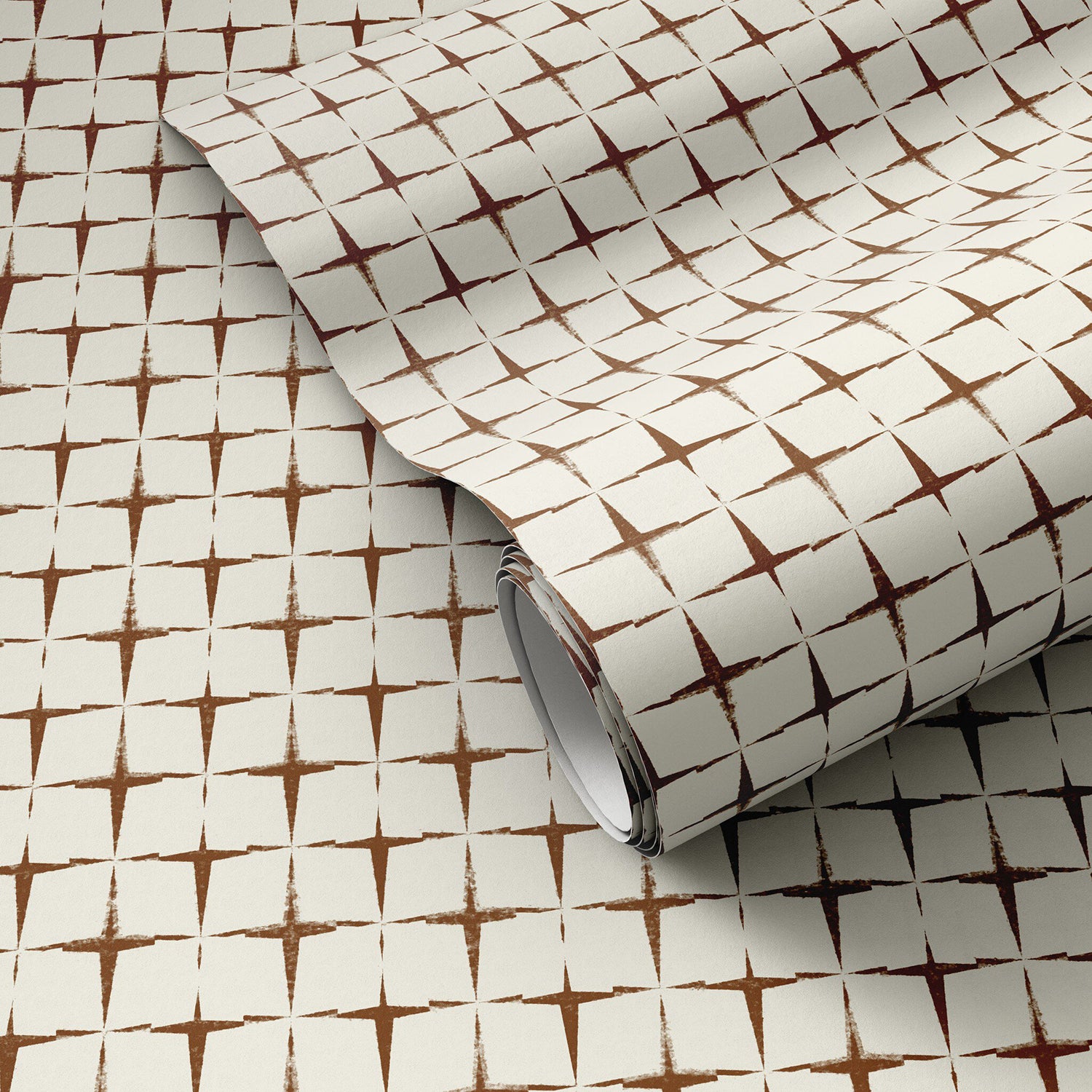 Getty Images x Four Hands Blocking Terracotta II Wallpaper