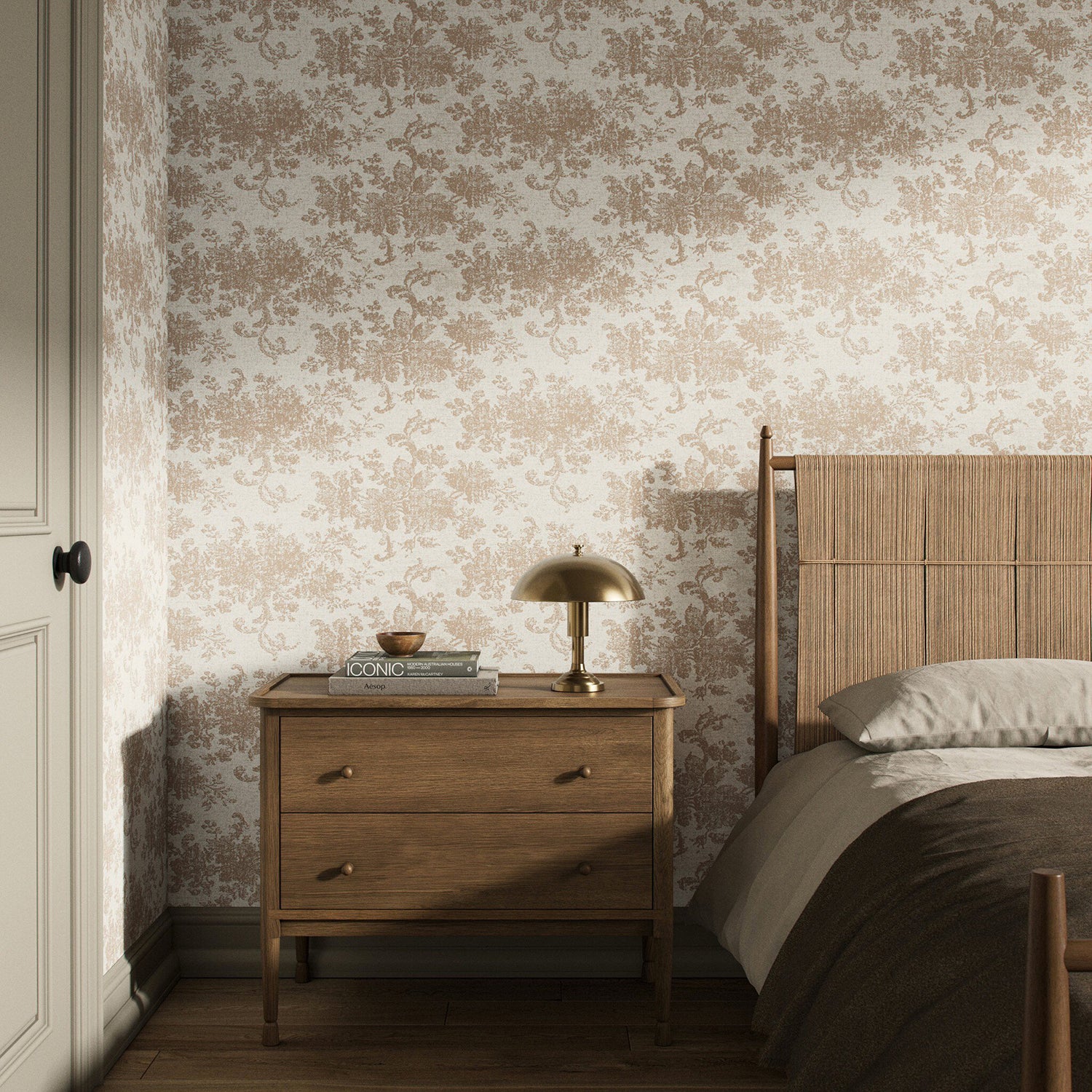 FH Art Studio Fallingbrook Tan II Wallpaper