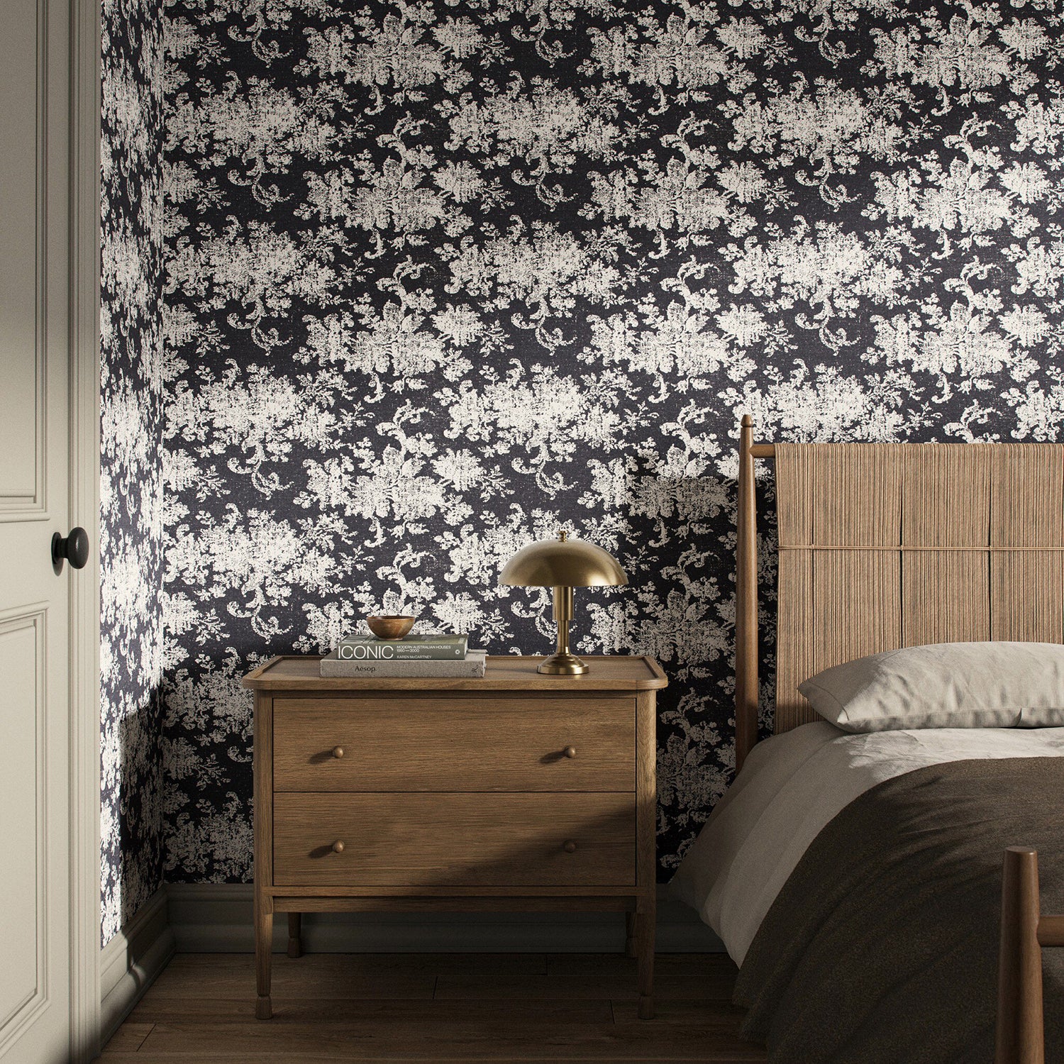 FH Art Studio Fallingbrook Black I Wallpaper