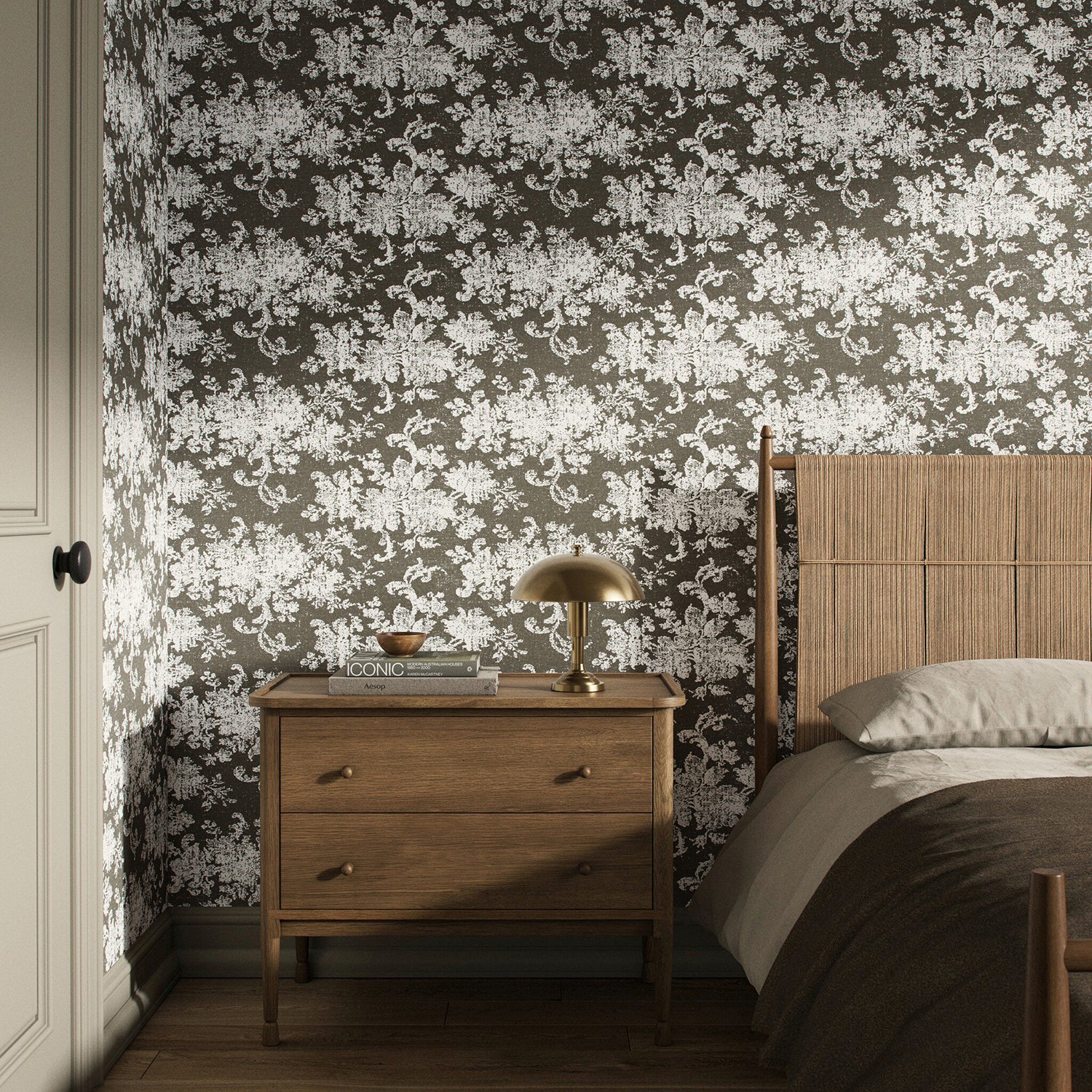 FH Art Studio Fallingbrook Olive I Wallpaper