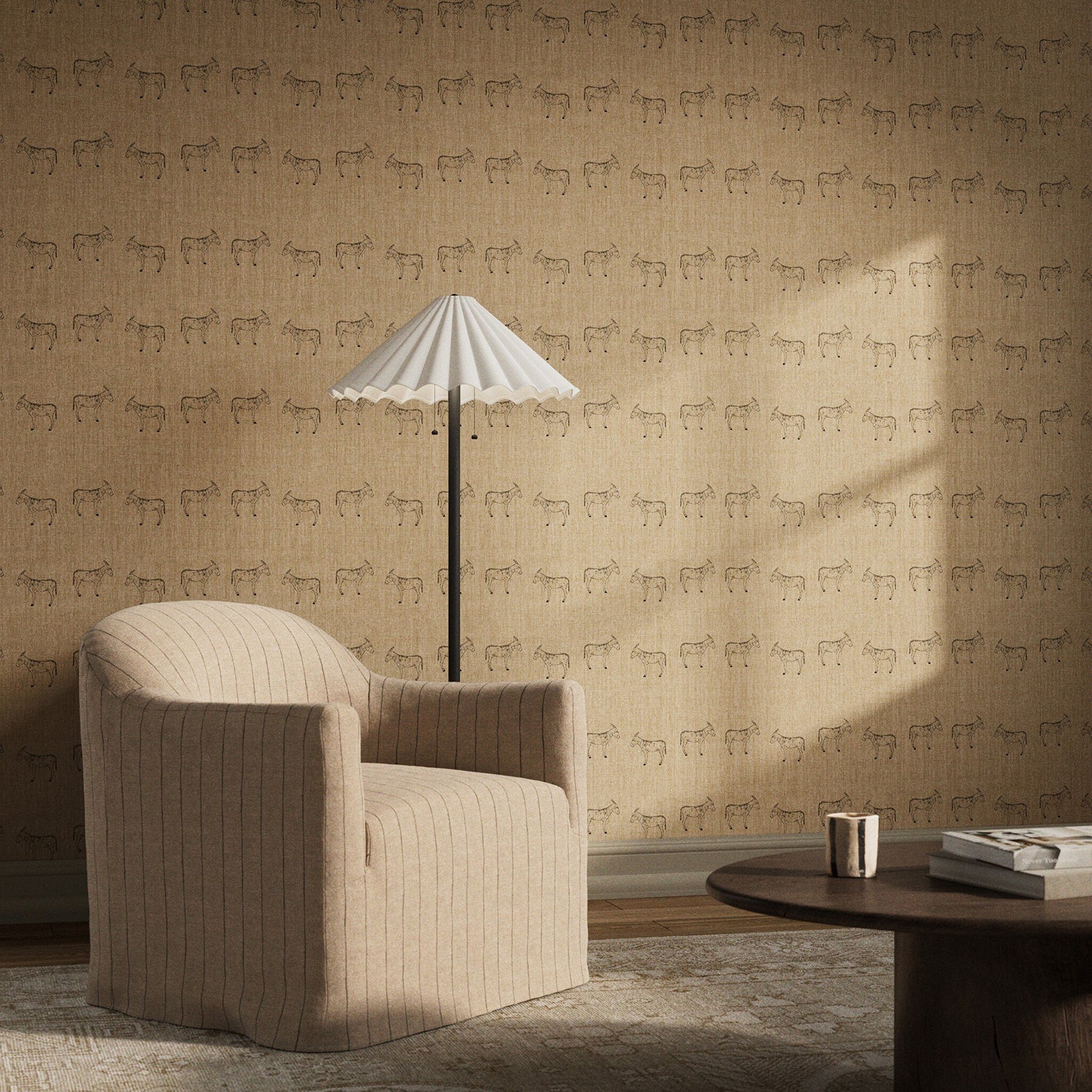 Paul Meyer x Four Hands Burros Tan I Wallpaper