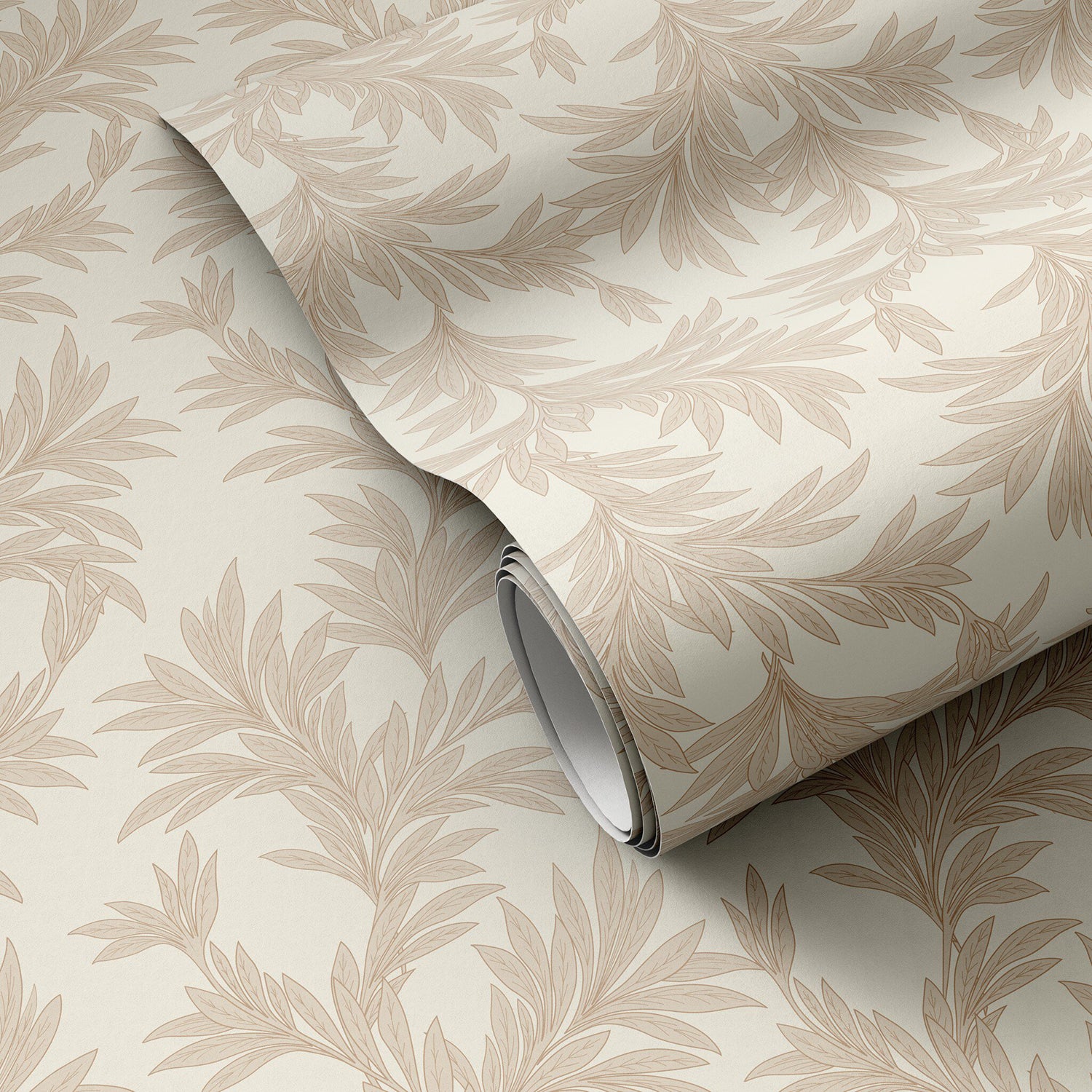 Getty Images x Four Hands Lush Leaves Tan II Wallpaper