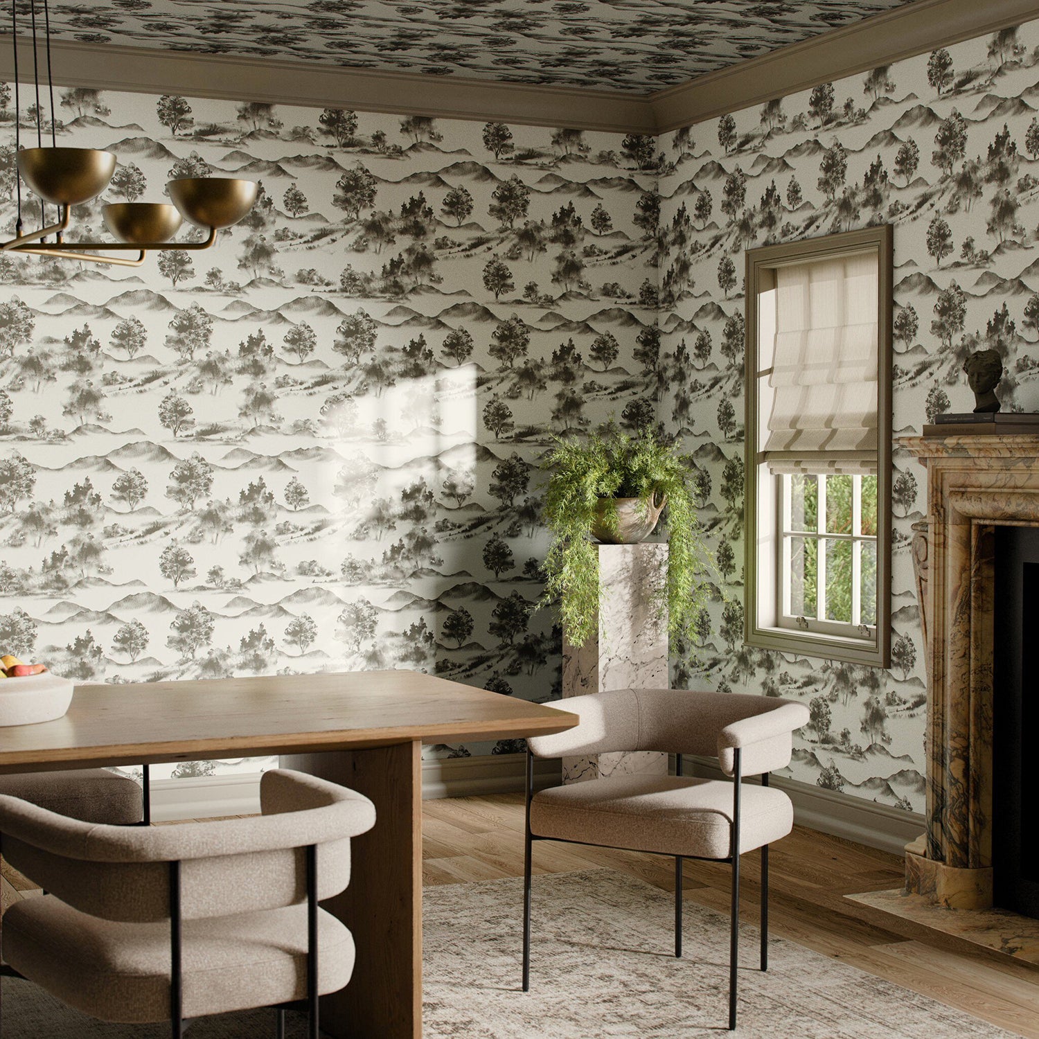 Getty Images x Four Hands Abundance Olive II Wallpaper