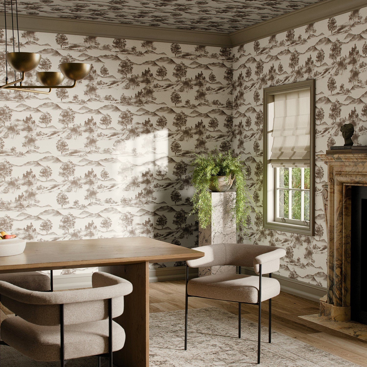 Getty Images x Four Hands Abundance Taupe II Wallpaper