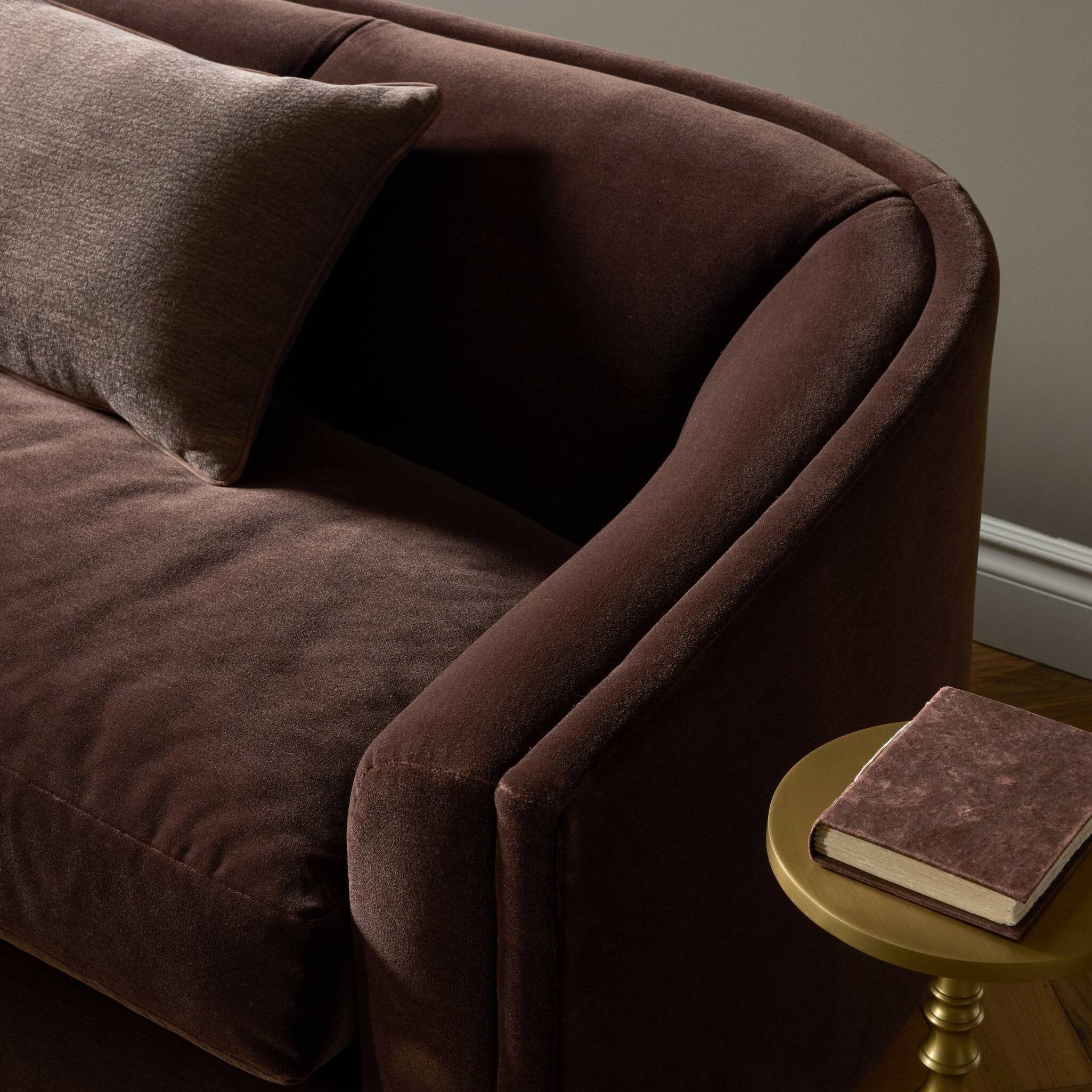 Four Hands Presley Monte Chocolate Sofa - detail view 7