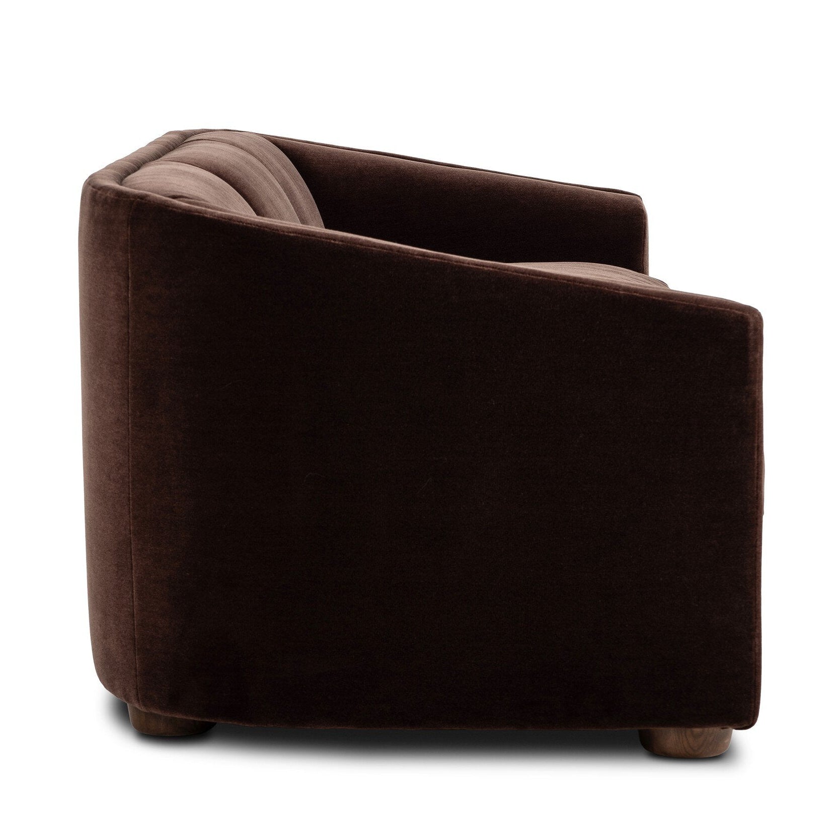 Four Hands Presley Monte Chocolate Sofa - side profile