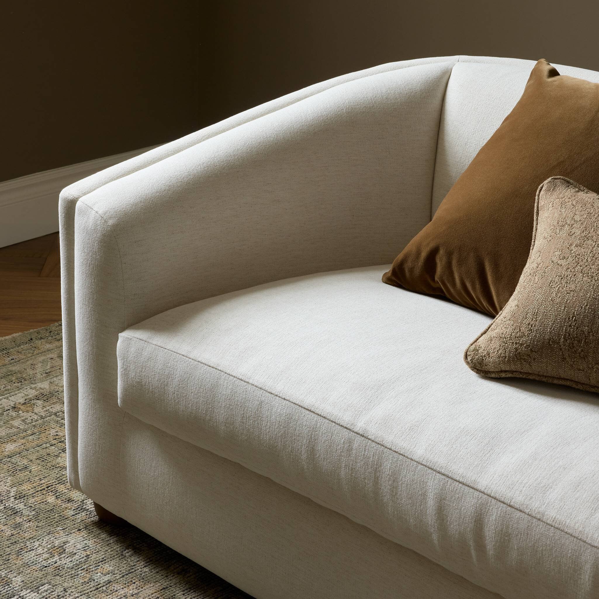 Four Hands Presley Crypton Nomad Snow Sofa - detail view 5