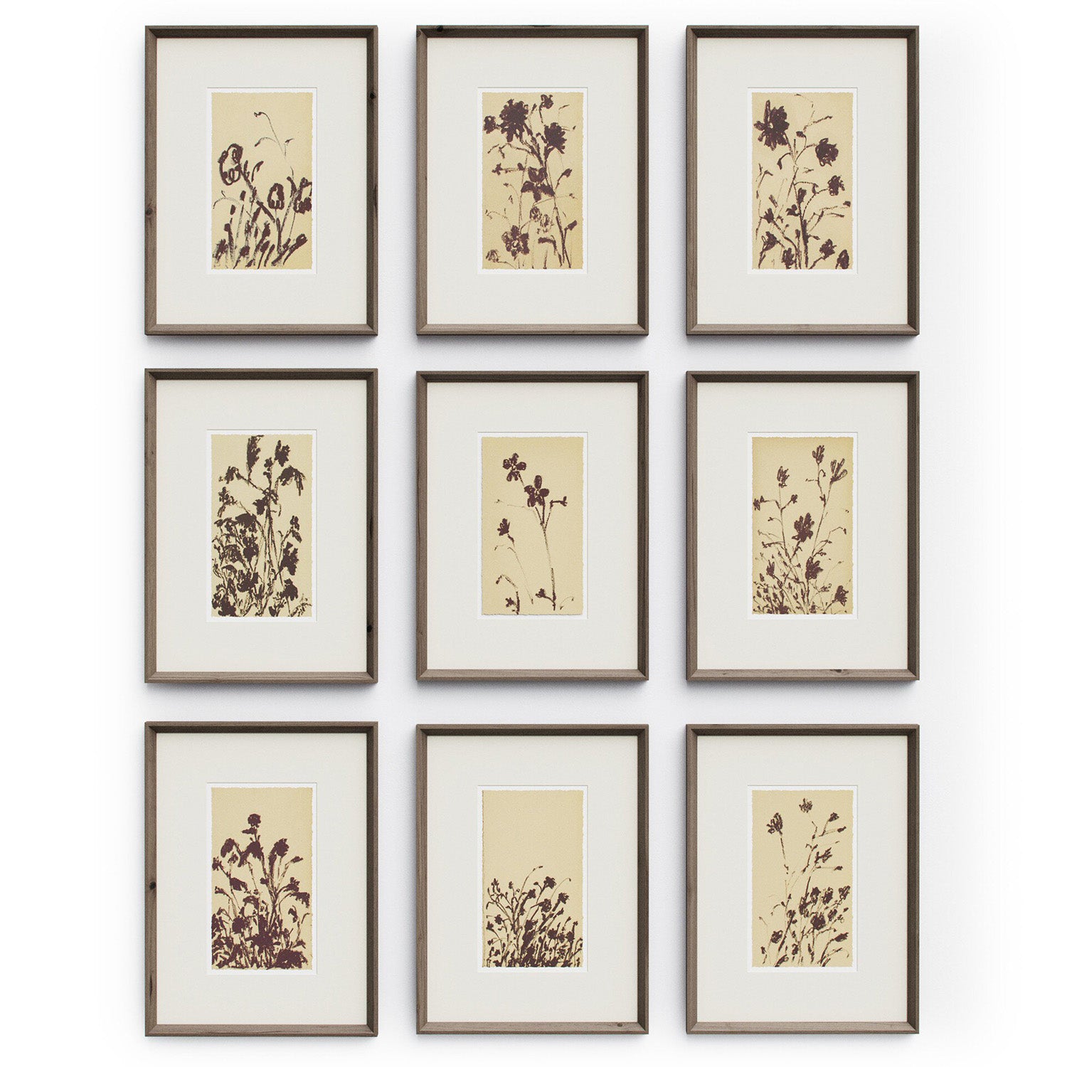 Four Hands Wild Blooms Set Framed Wall Art