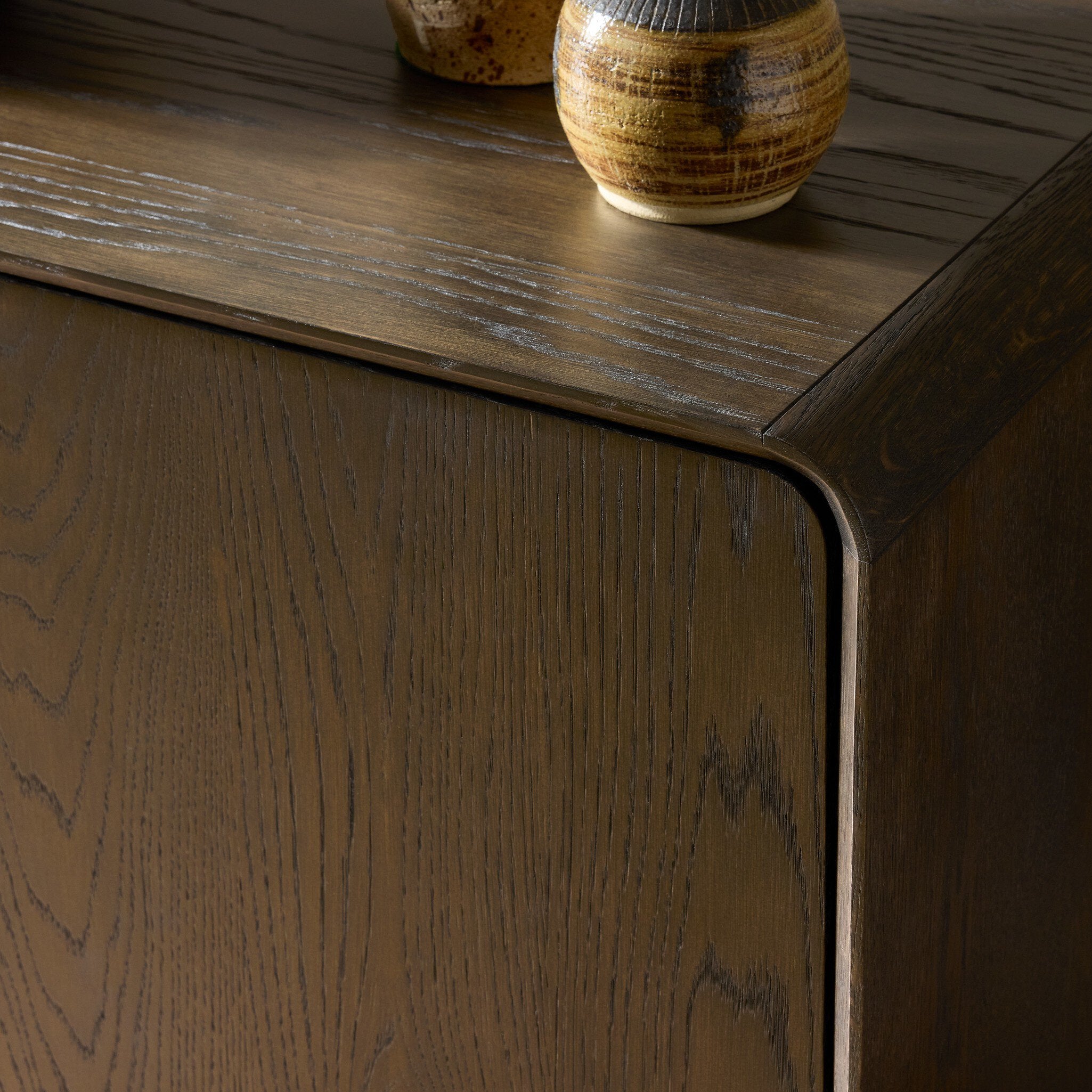 Four Hands Owens Espresso Oak Media Console - detail view 5