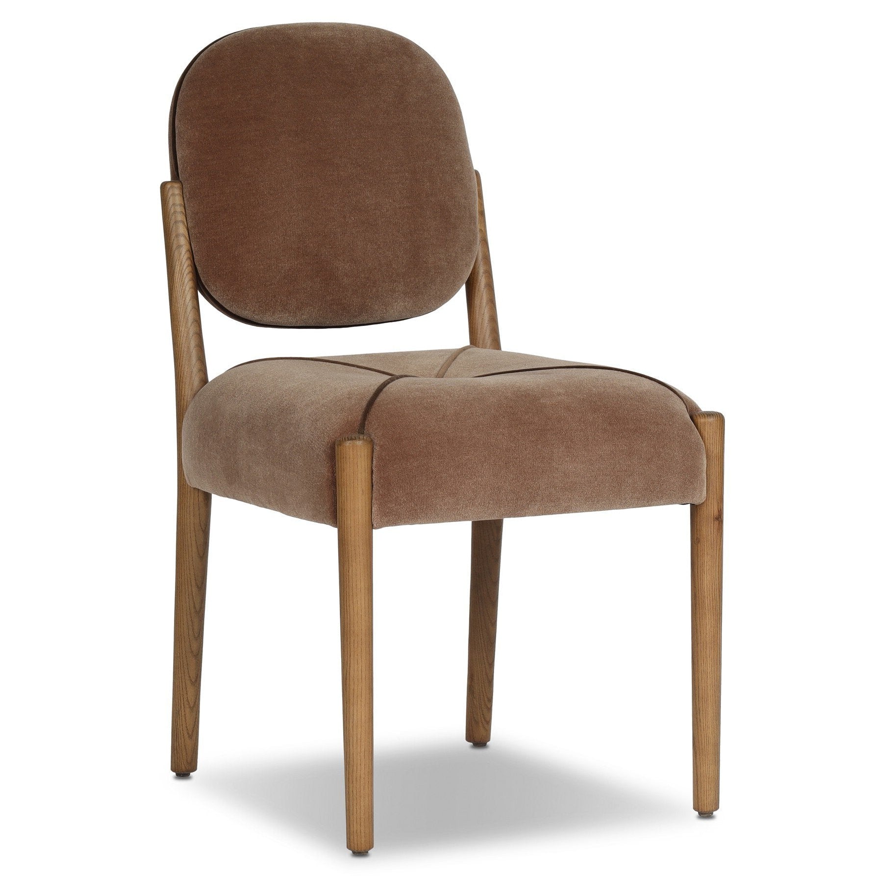Four Hands Auden Monte Mushroom Dining Chair - styled view