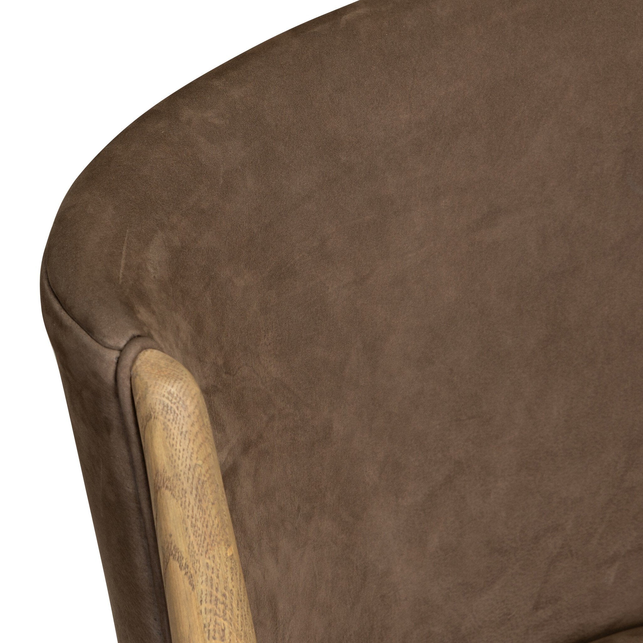 Four Hands Marela Nubuck Cigar Dining Chair close-up detail 2