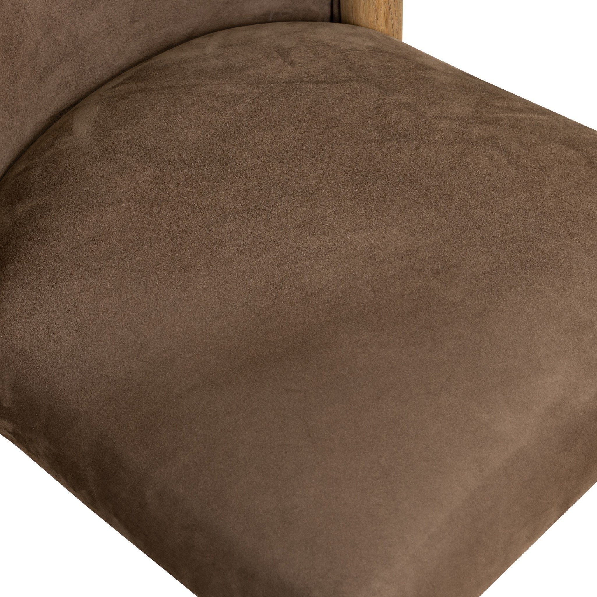 Four Hands Marela Nubuck Cigar Dining Chair close-up detail 3
