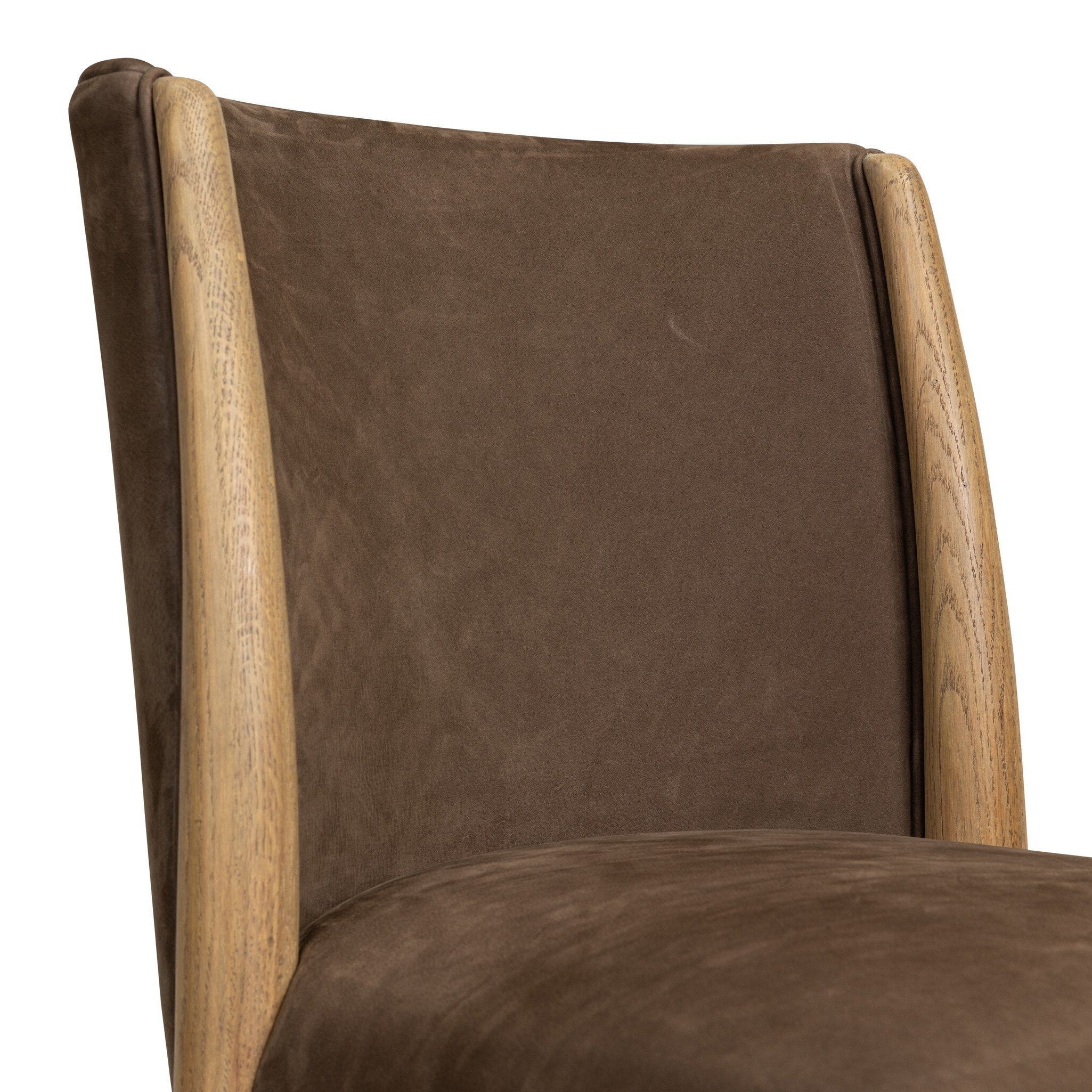 Four Hands Marela Nubuck Cigar Dining Chair close-up detail 4