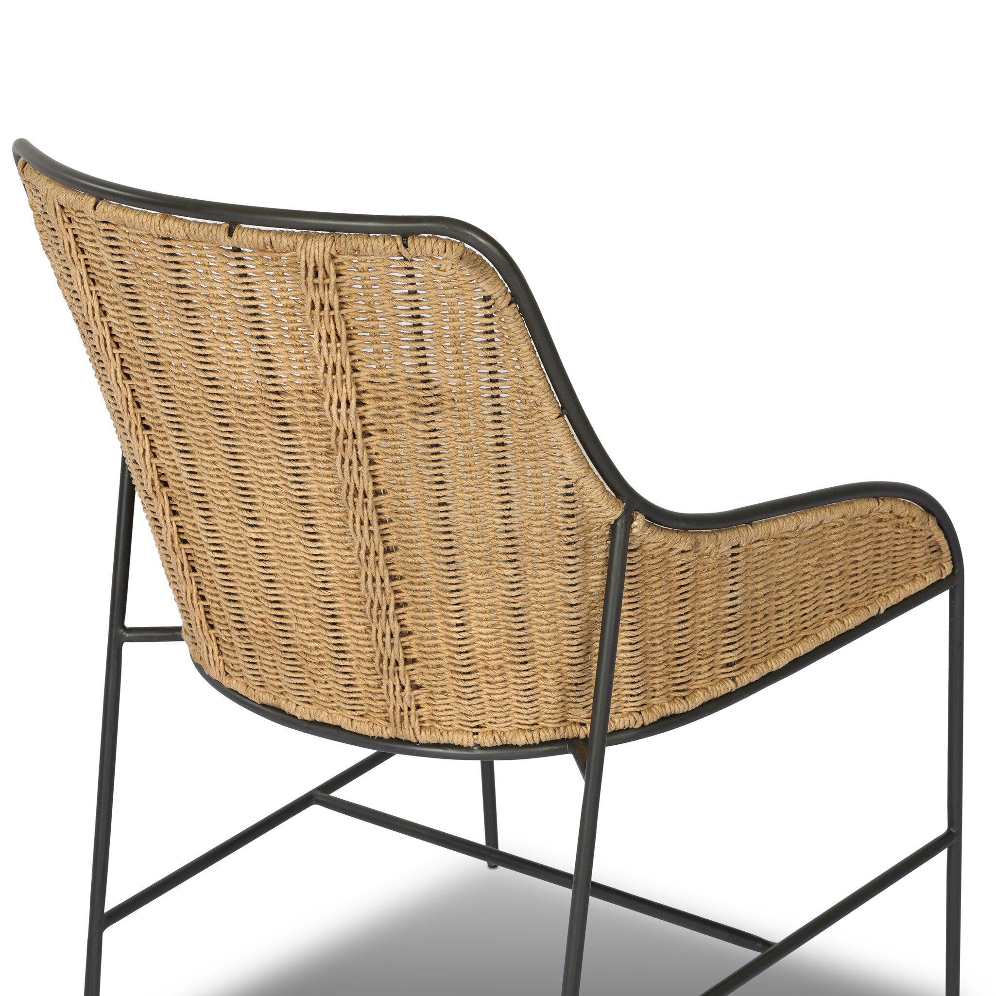 Four Hands Elson Savile Flax Dining Chair close-up detail 4