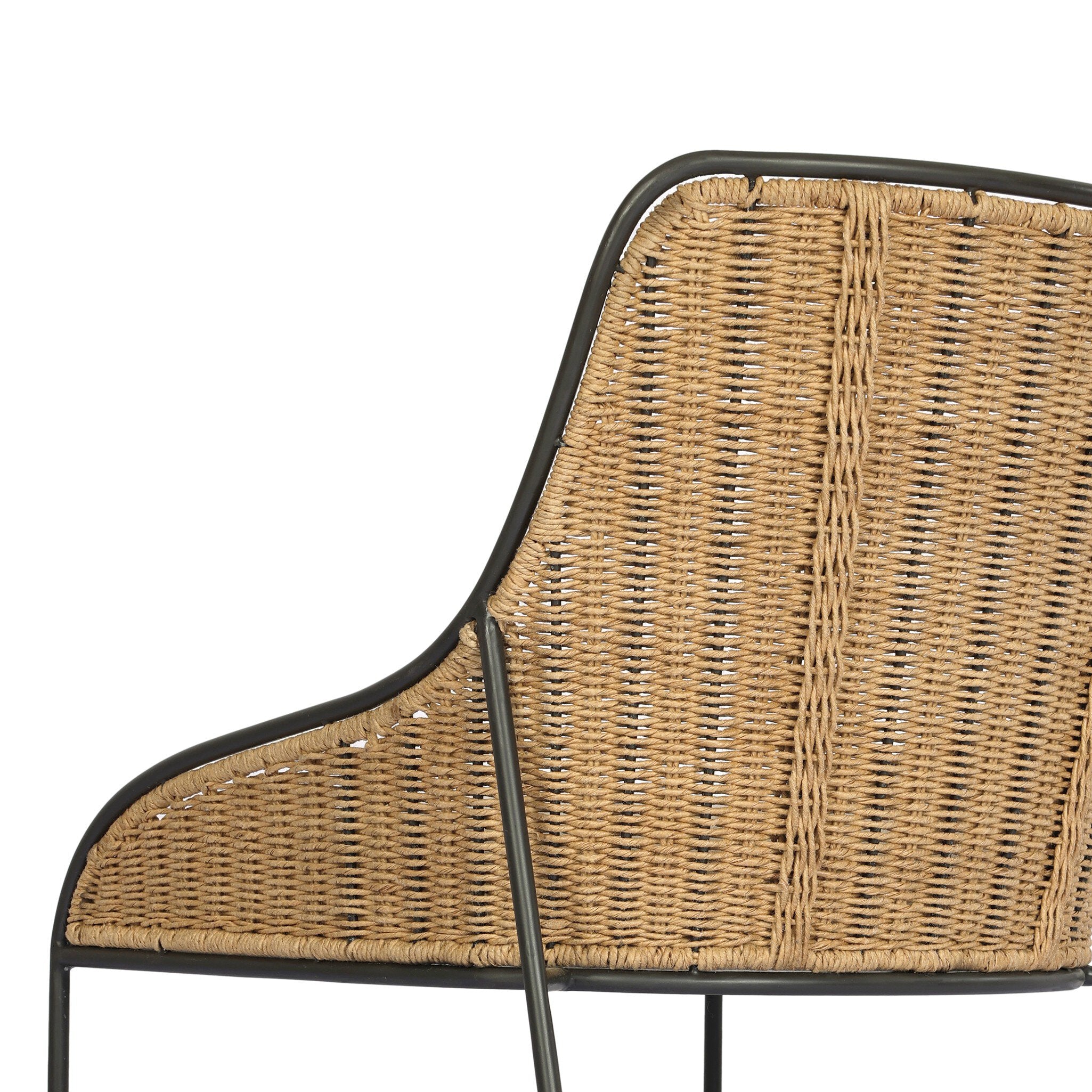 Four Hands Elson Savile Flax Dining Chair close-up detail 5