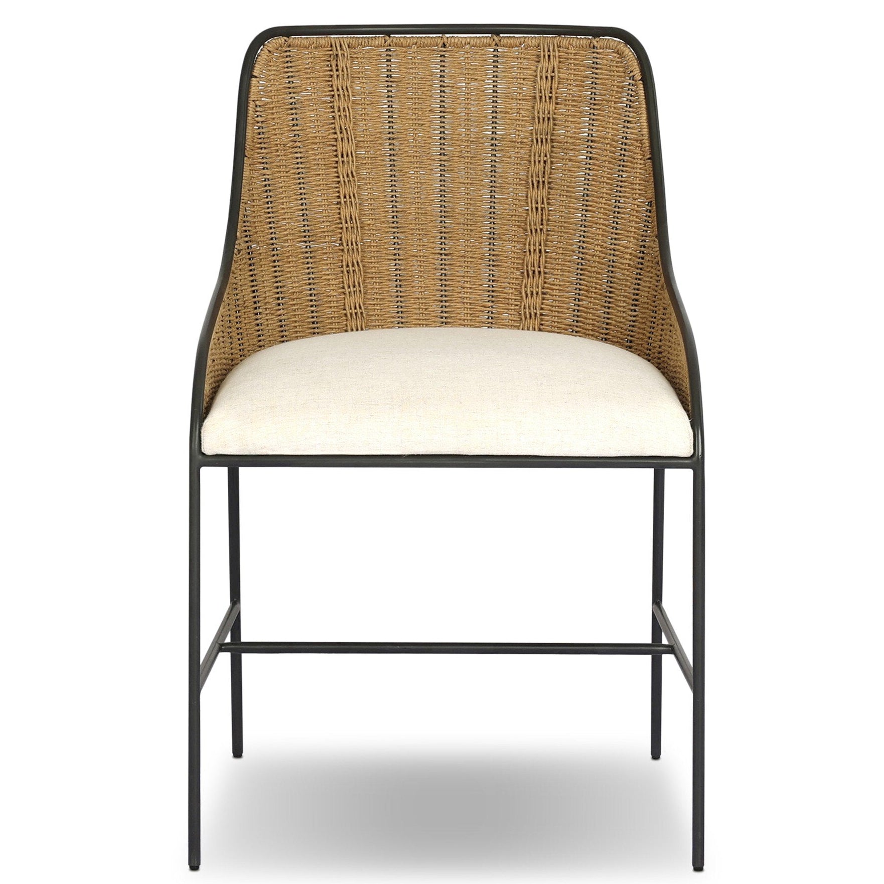 Four Hands Elson Savile Flax Dining Chair front view