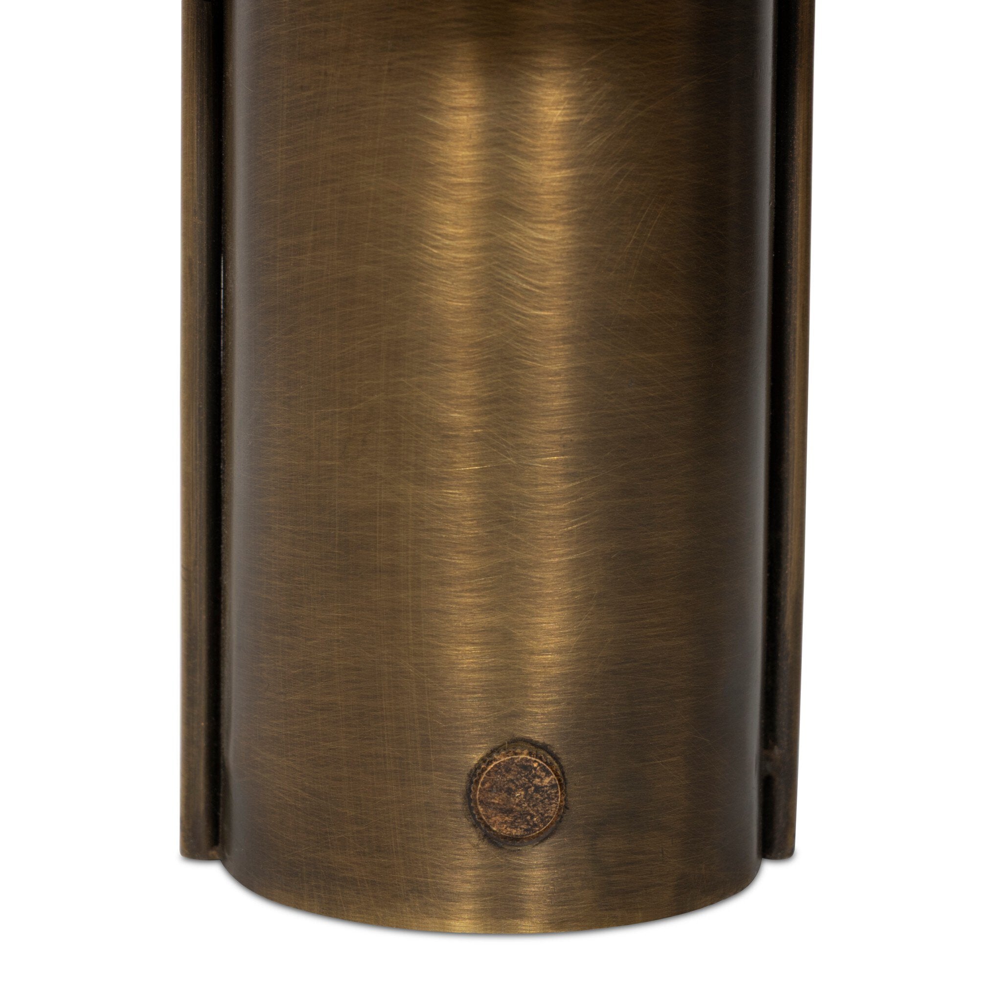 Four Hands Kivo Aged Antique Brass Iron Cordless Table Lamp close-up detail 4