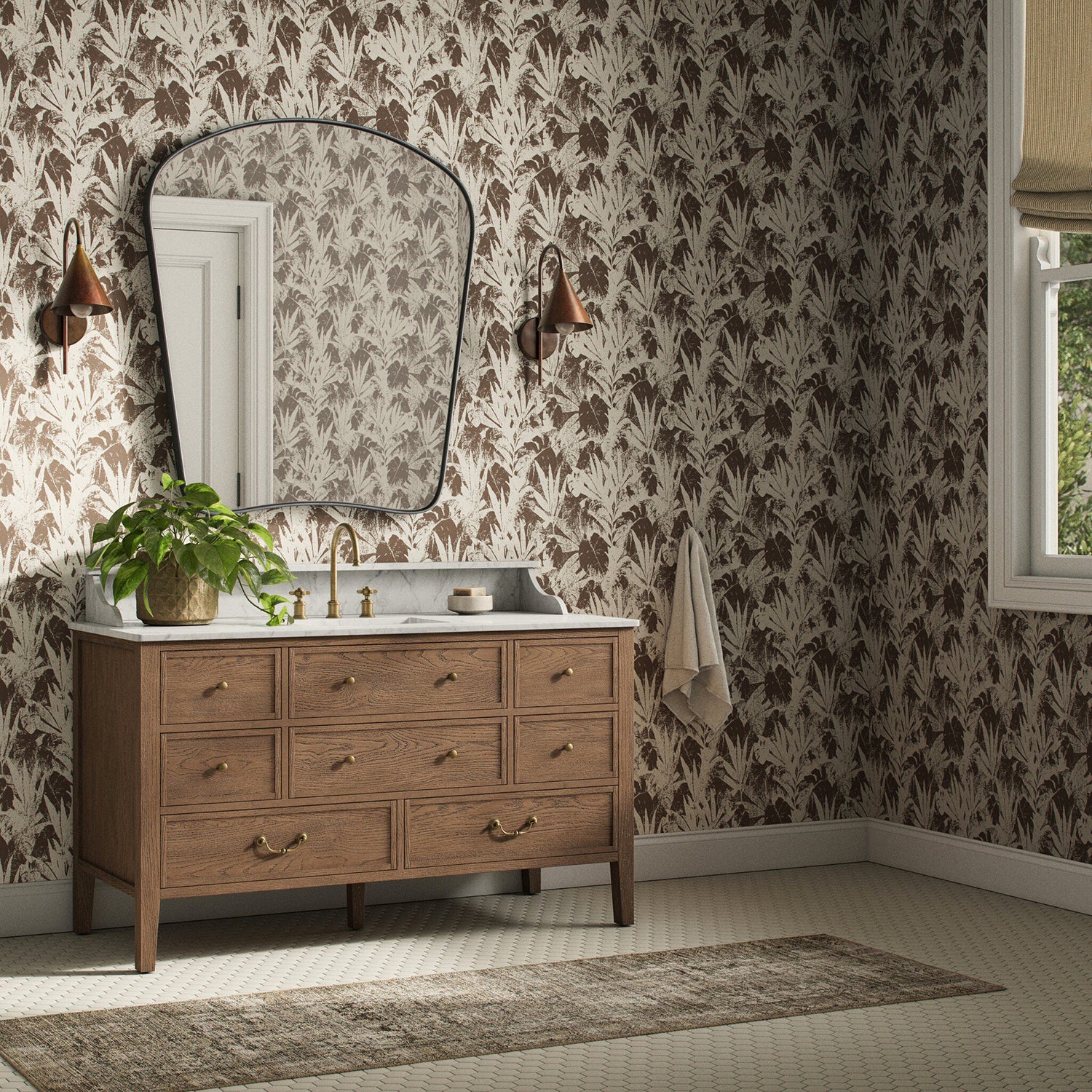 Getty Images x Four Hands Tropic Paradise Taupe I Wallpaper