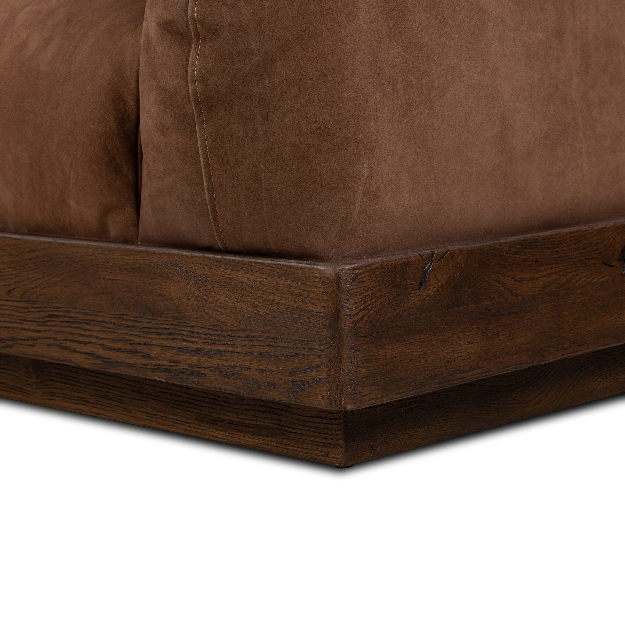 Four Hands Voller Nubuck Tobacco 96in Sofa - detail 6