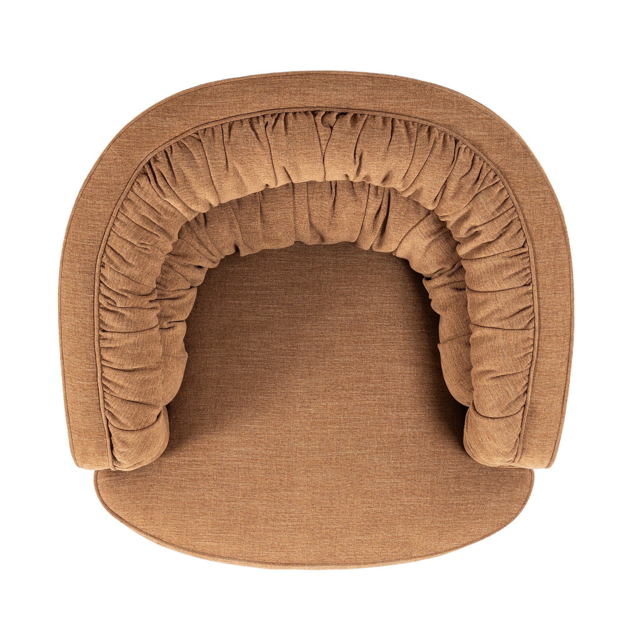 Four Hands Vivienne Laughlin Ochre Swivel Chair - top-down view