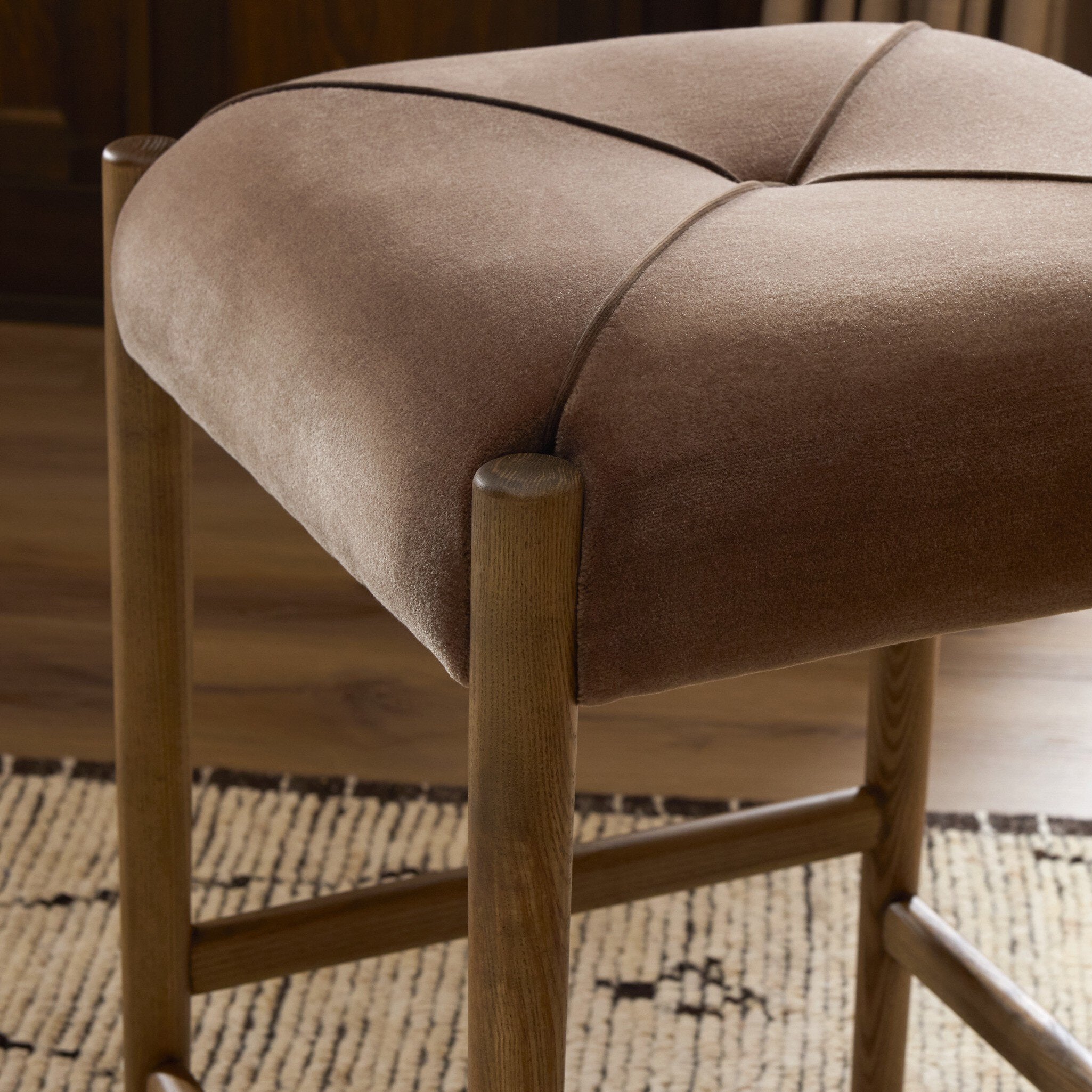 Four Hands Auden Monte Mushroom Counter Stool - detail 9