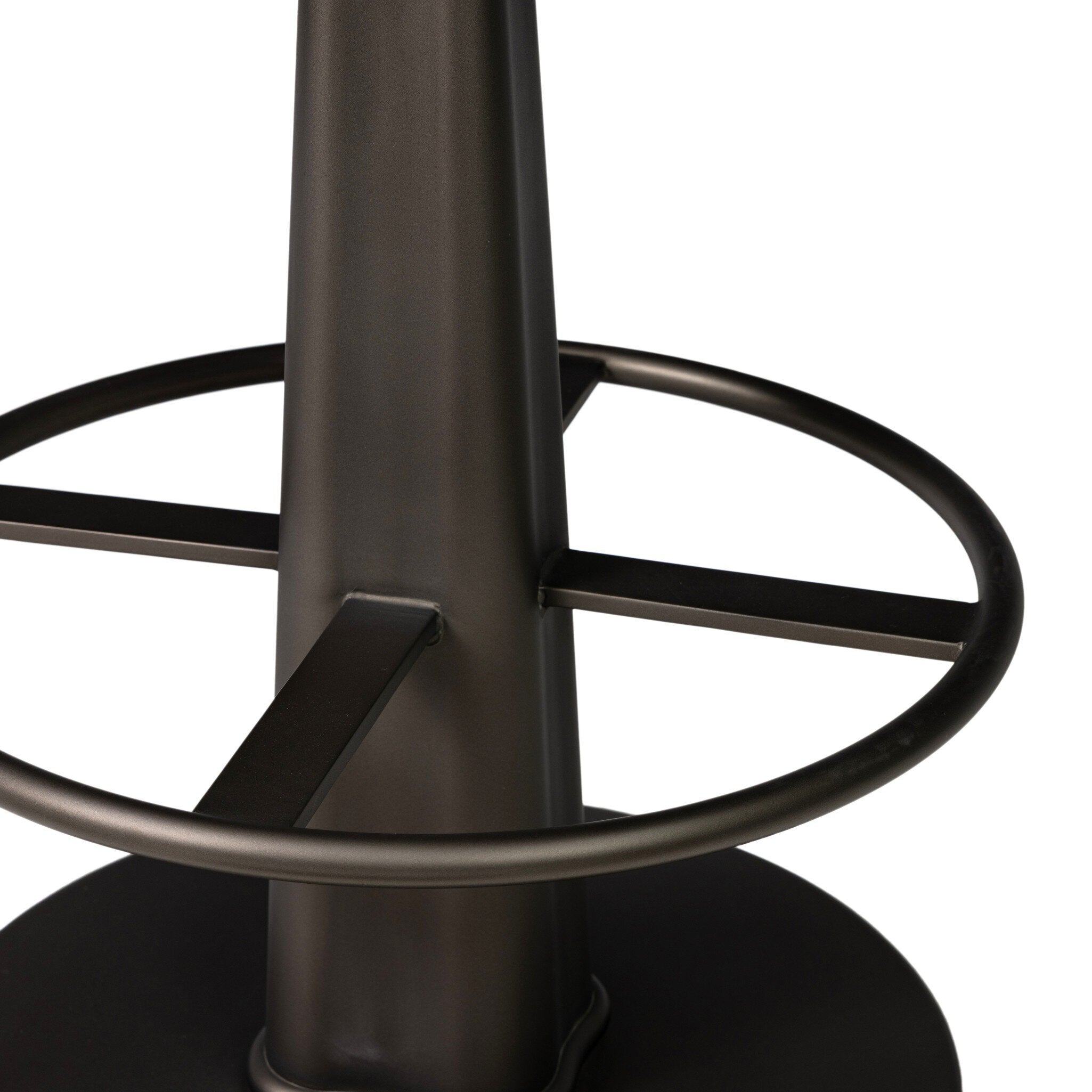 Four Hands Clova Laughlin Cafe Swivel Bar Stool construction close-up