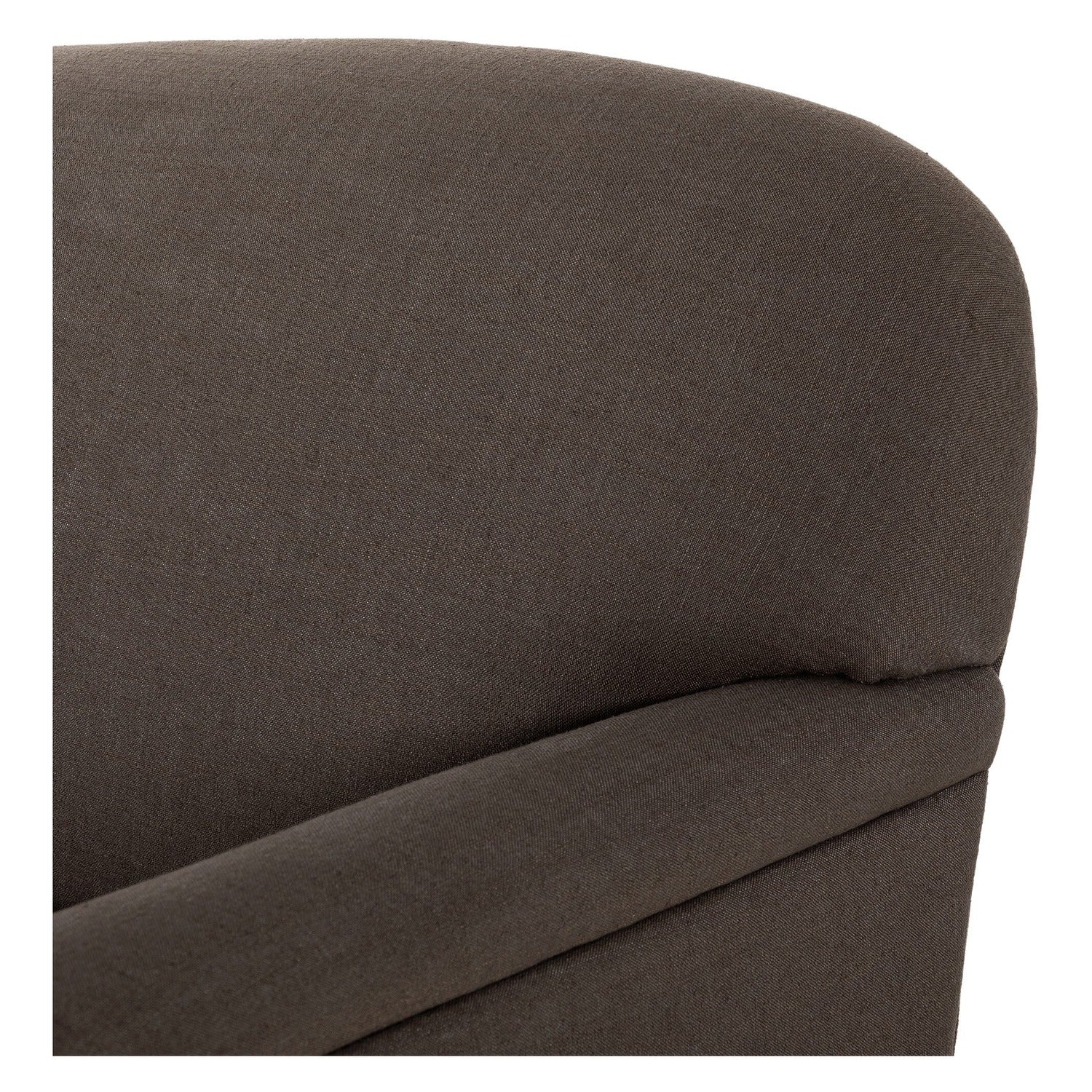 Four Hands Tiani Savoy Coffee Sofa 95in with reverse camelback and pleated arms, close-up detail of fabric, view 1