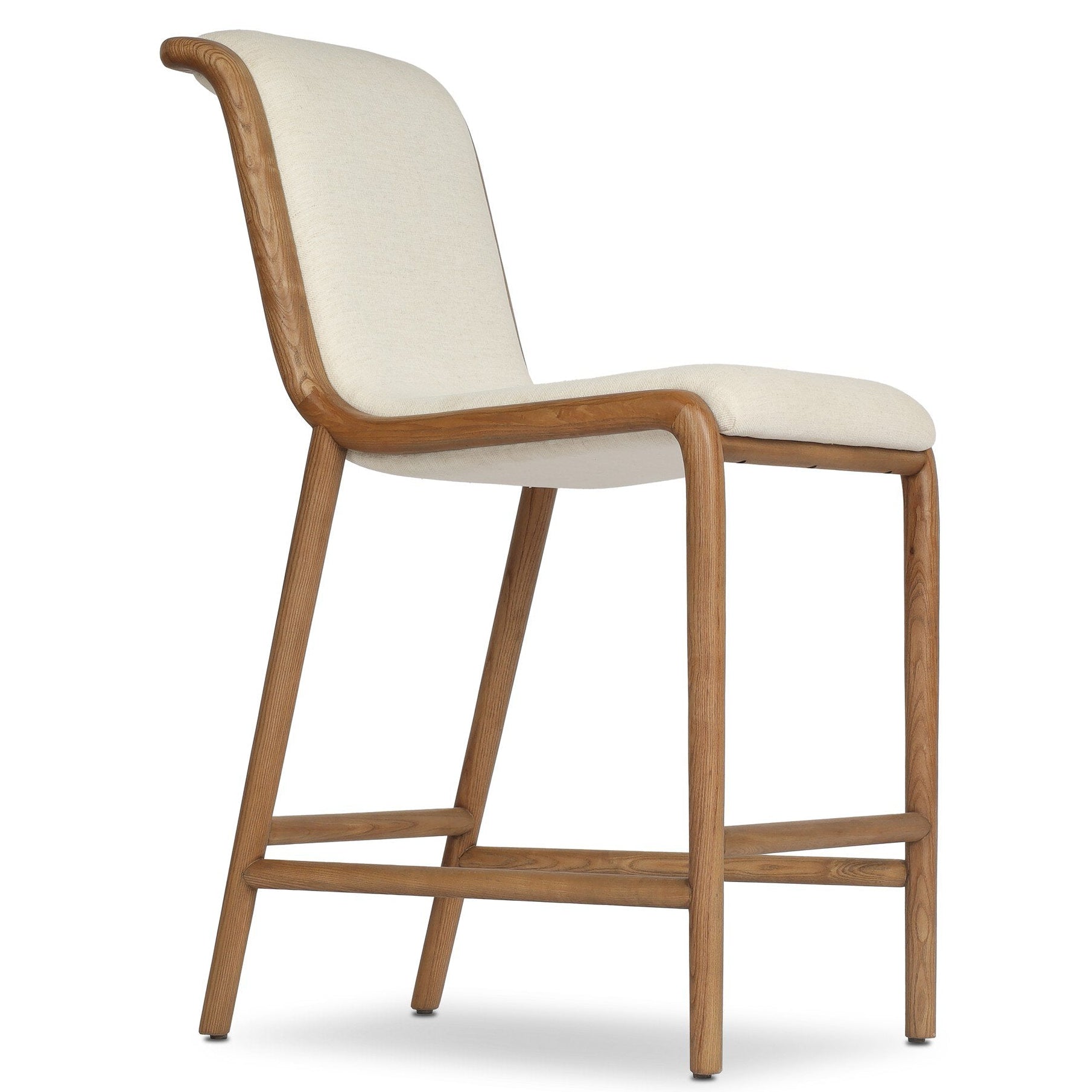 Four Hands Rafe Crypton Nomad Snow Counter Stool construction close-up
