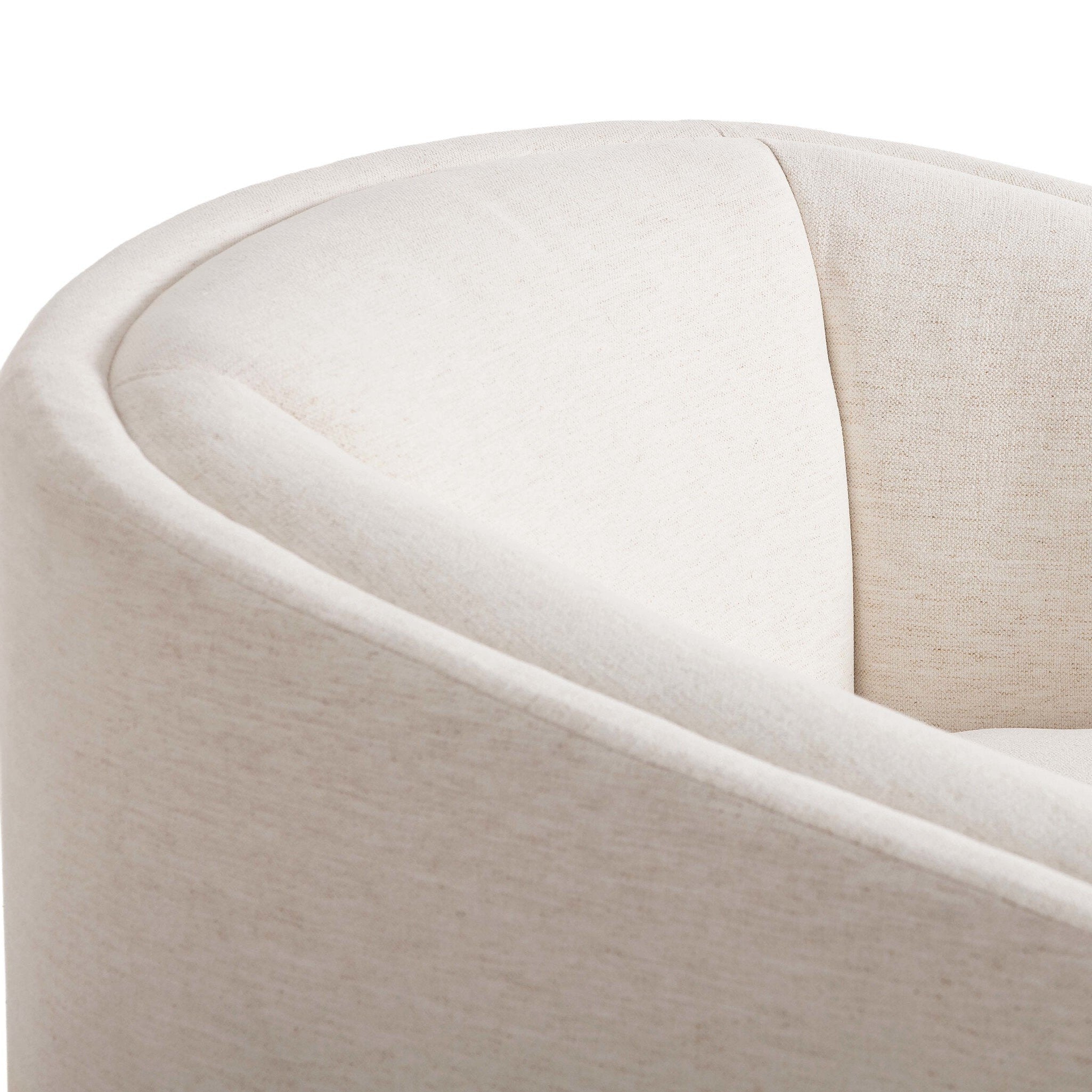 Four Hands Presley Crypton Nomad Snow Swivel Chair detail view