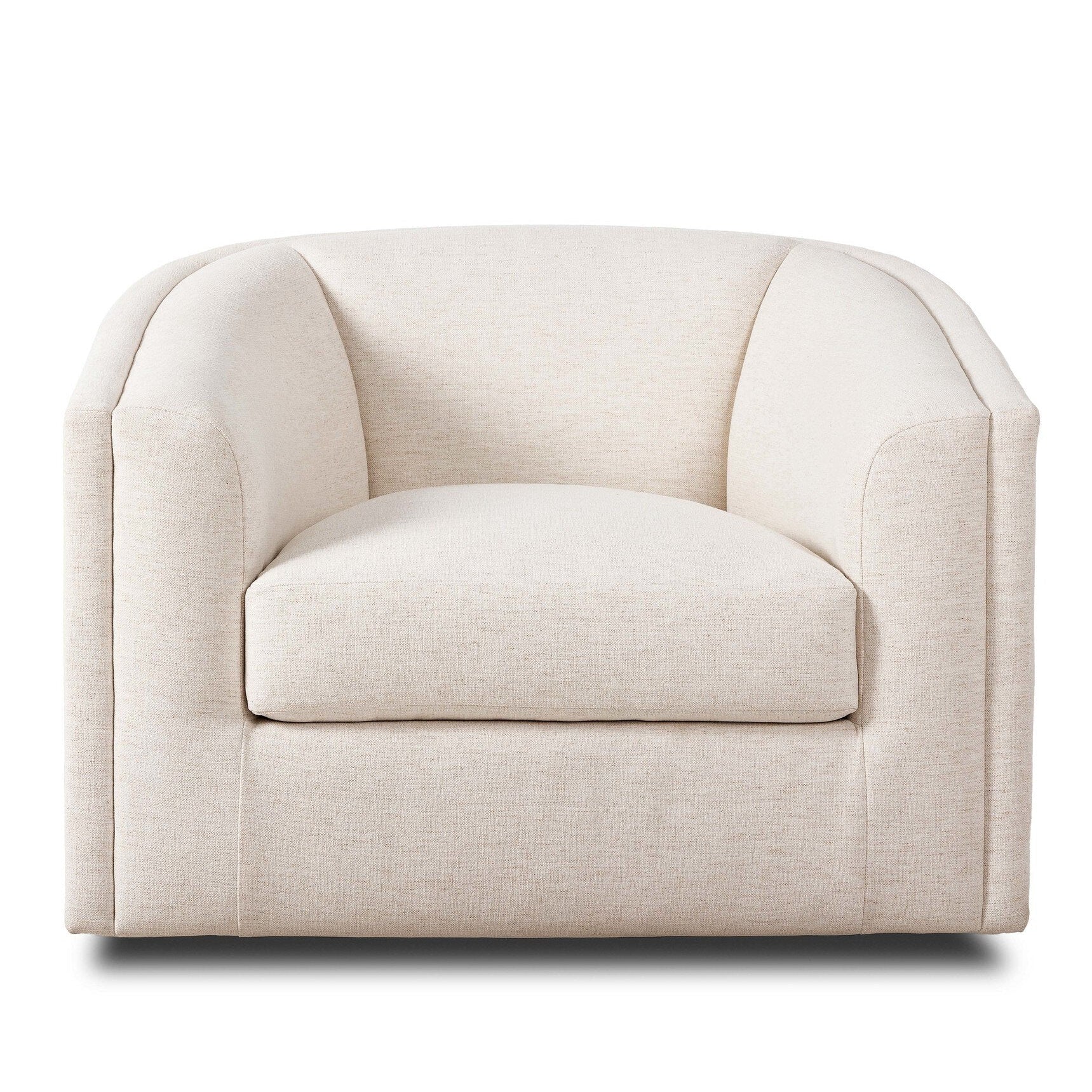 Four Hands Presley Crypton Nomad Snow Swivel Chair front view