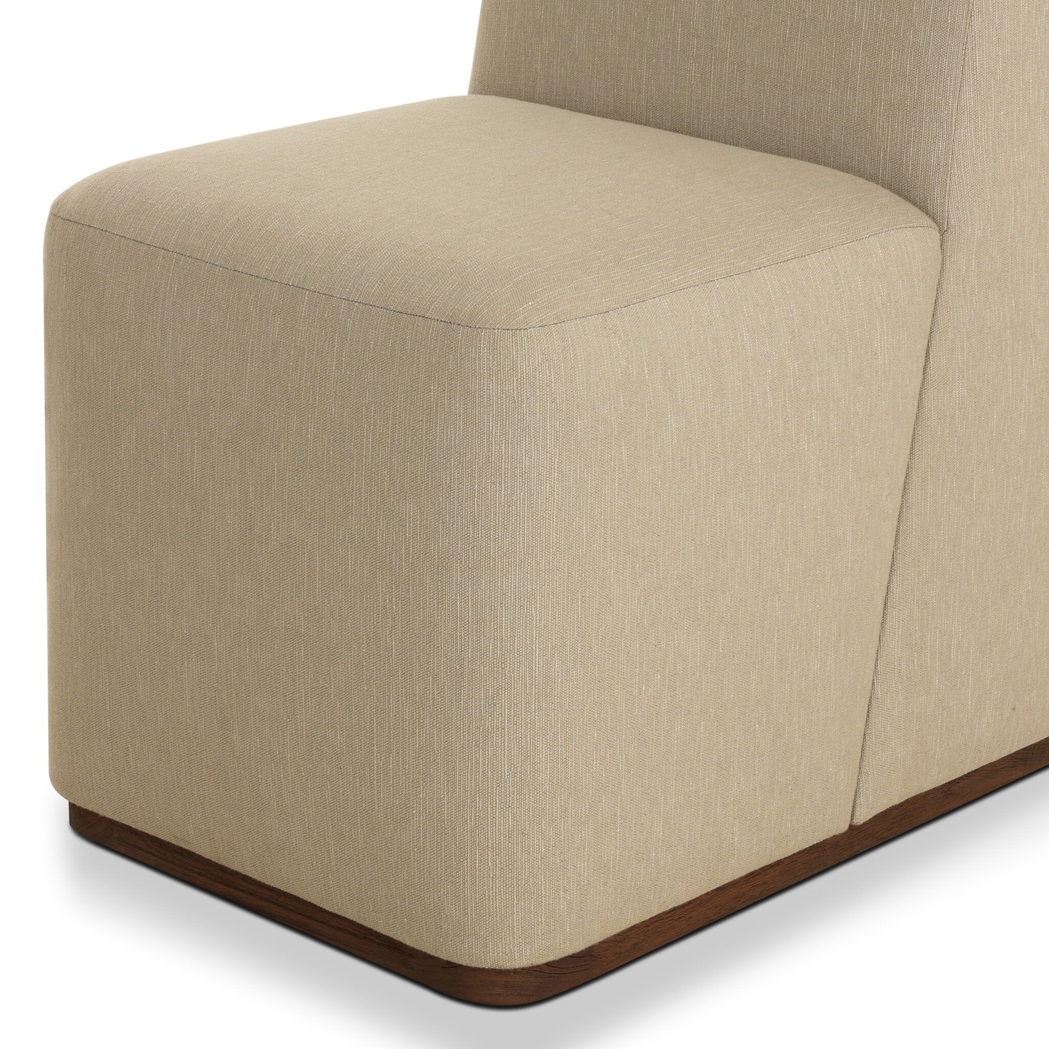 Four Hands Almere Vergo Camel Outdoor Dining Chair material close-up