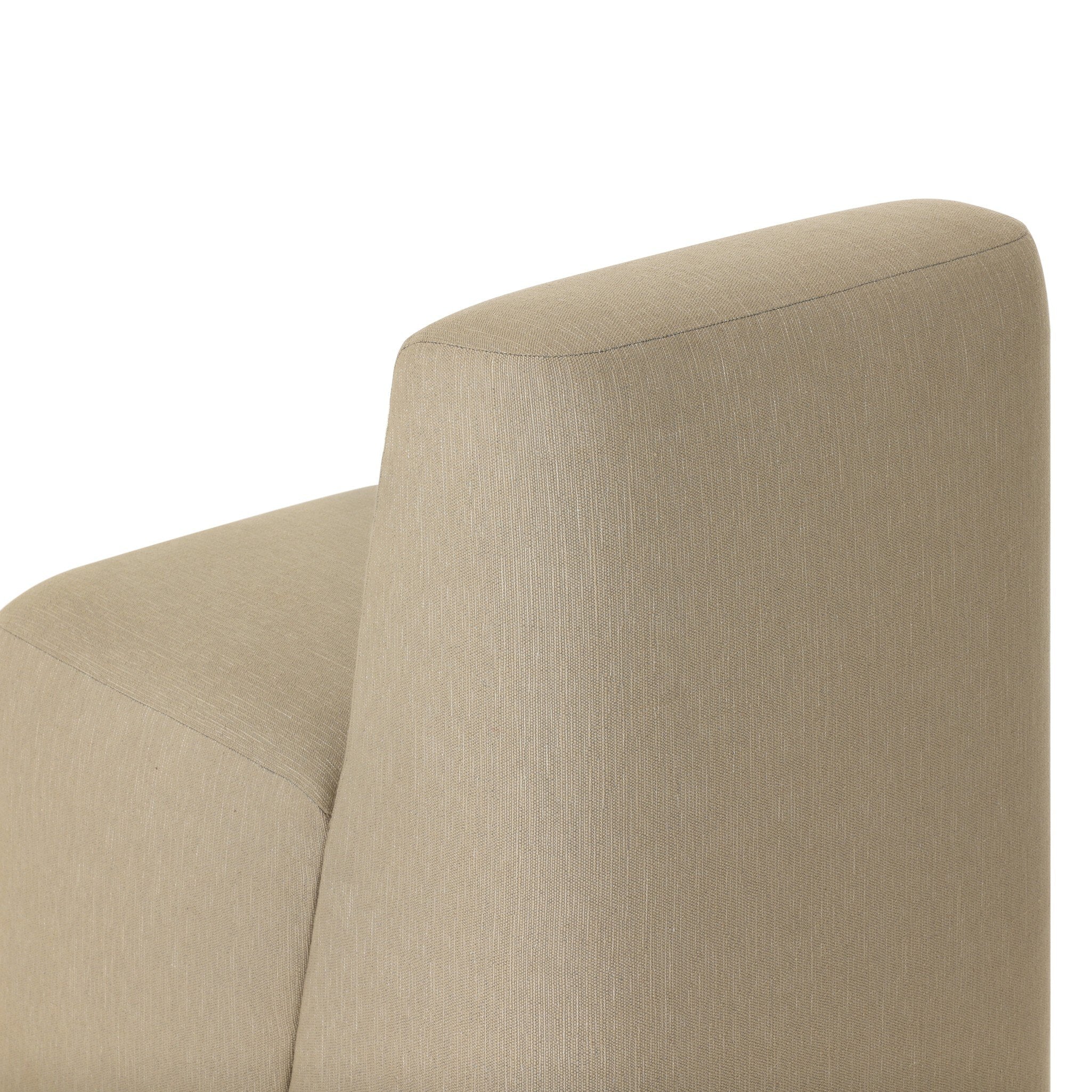Four Hands Almere Vergo Camel Outdoor Dining Chair finish close-up