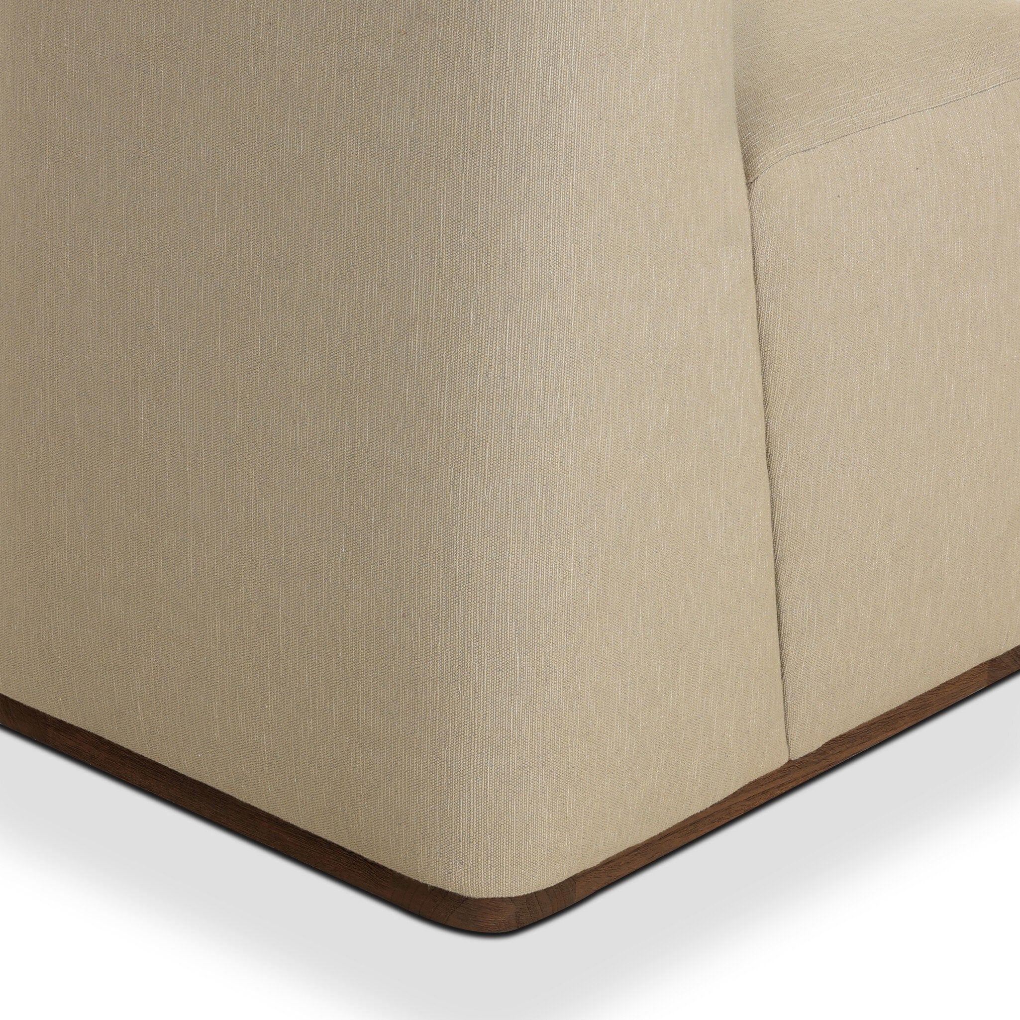 Four Hands Almere Vergo Camel Outdoor Dining Chair craftsmanship close-up