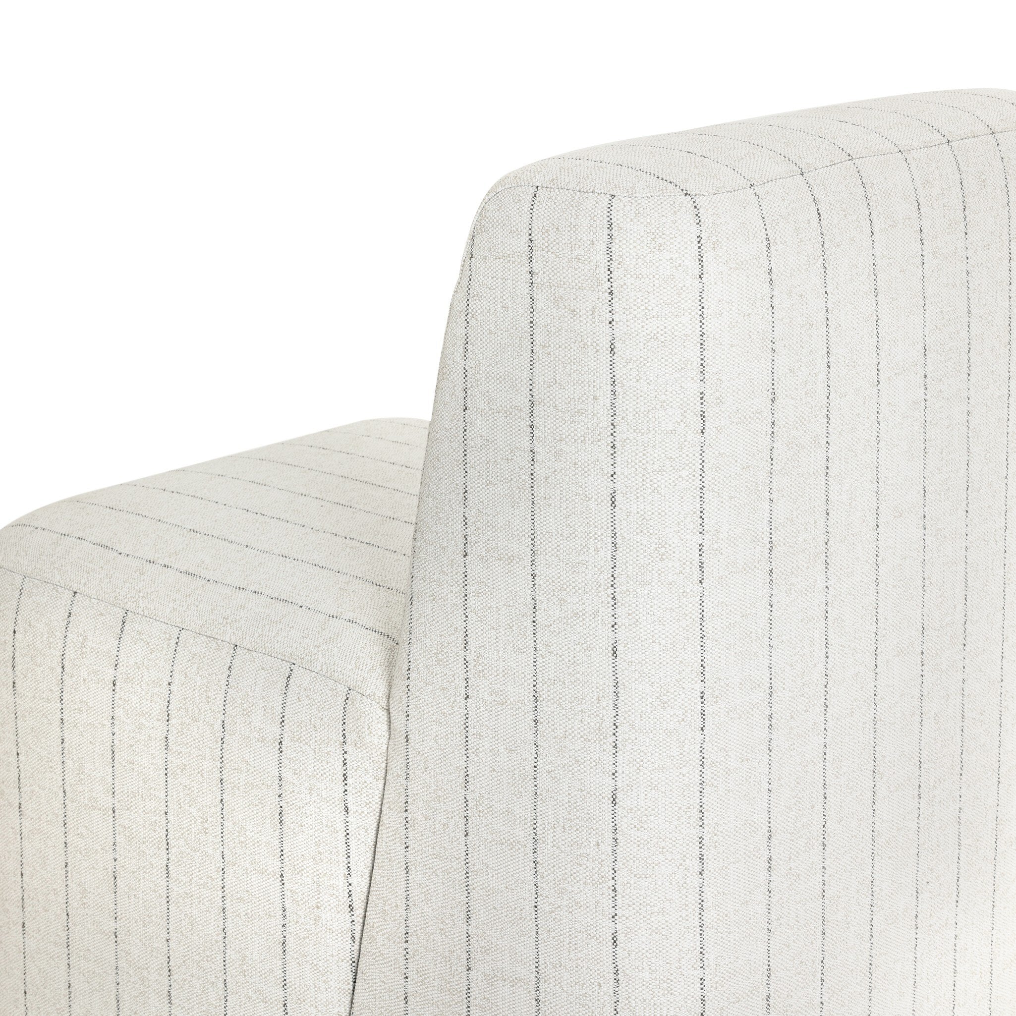 Four Hands Almere Amalfi Natural Outdoor Dining Chair construction close-up