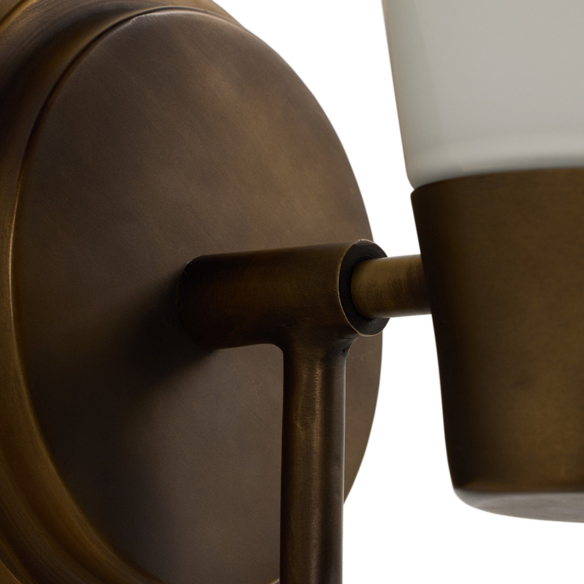 Four Hands Mavis Milk Glass Wall Sconce material close-up