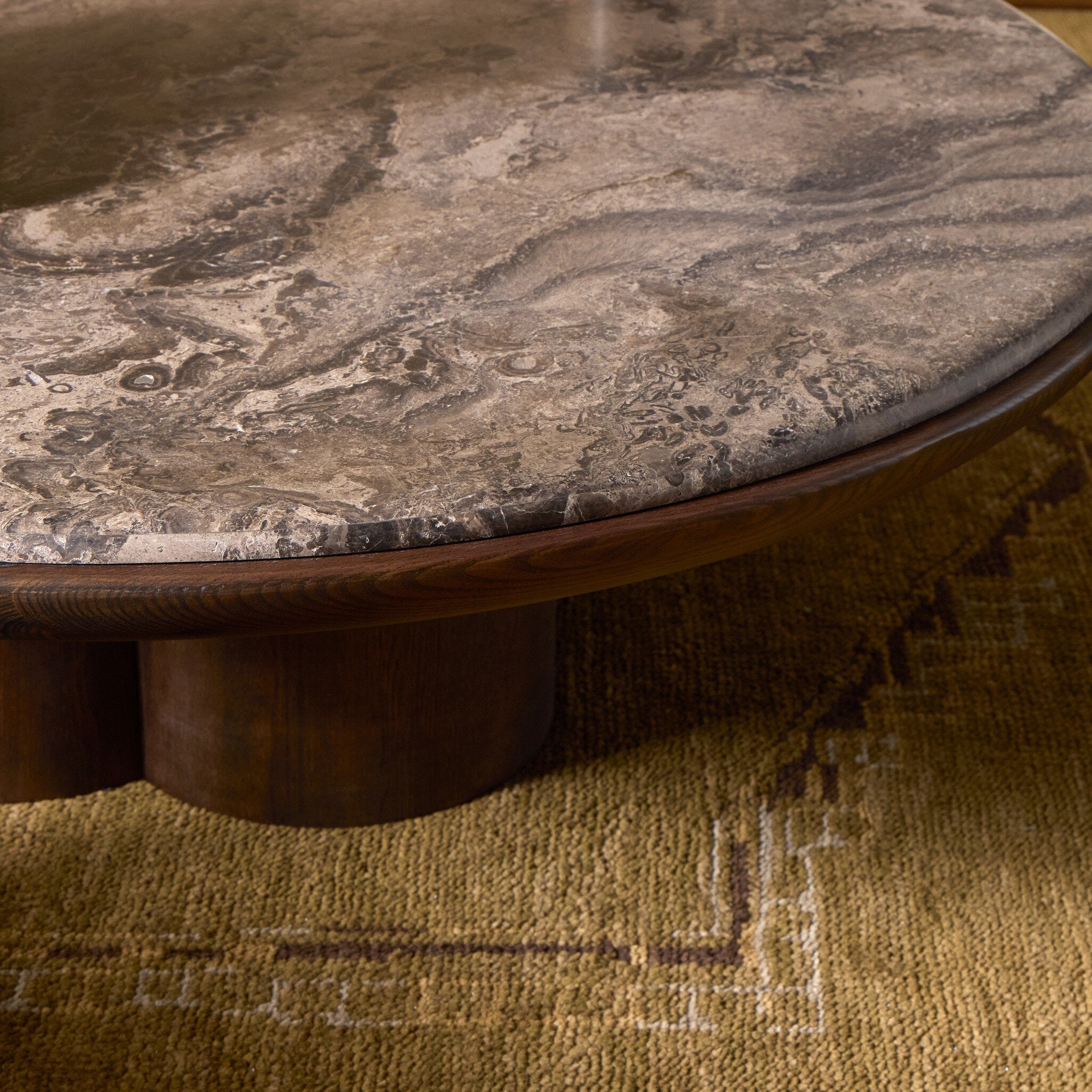 Four Hands Zeke Coco Ash Coffee Table detail view 3