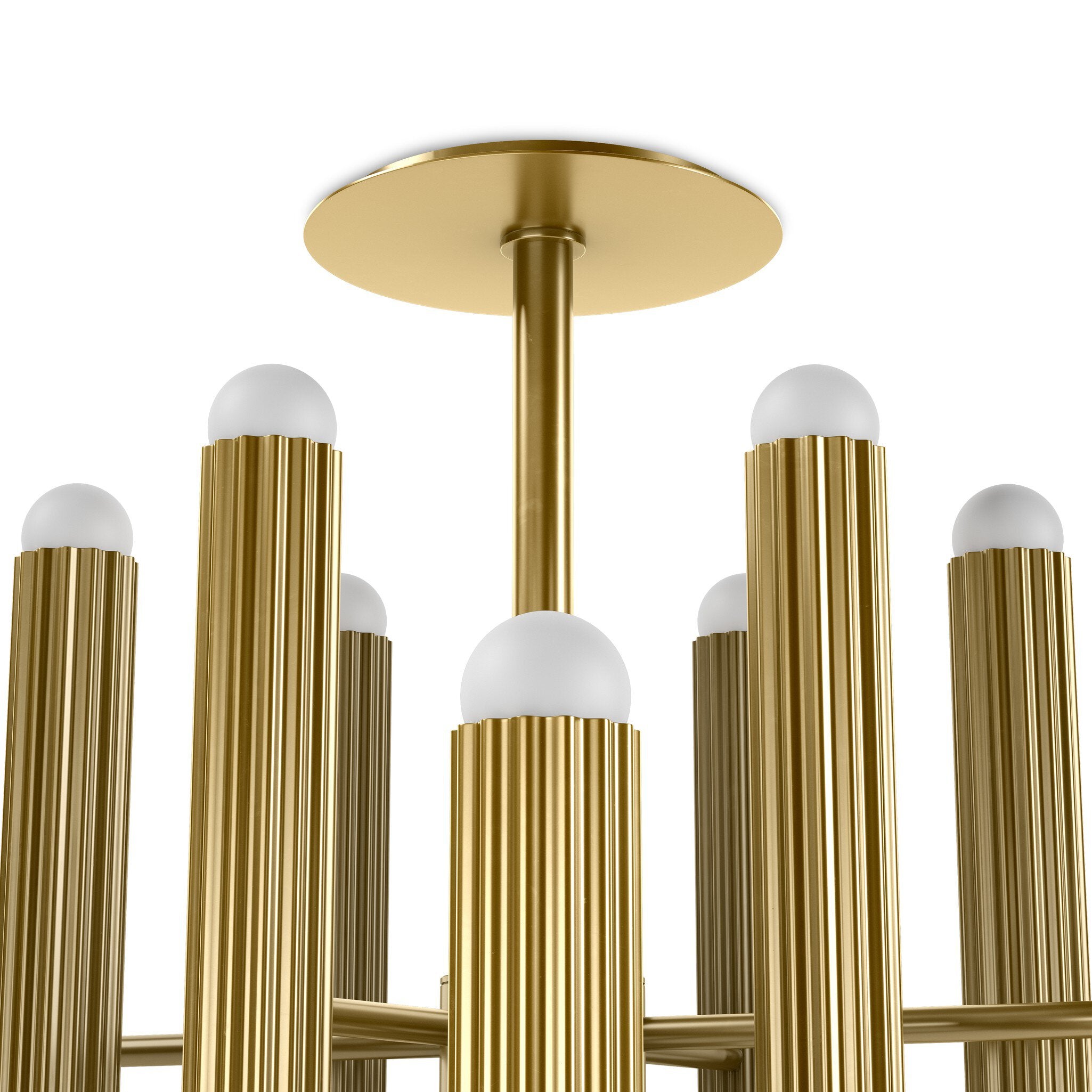 Four Hands Vesta Burnished Brass Chandelier detail view 3