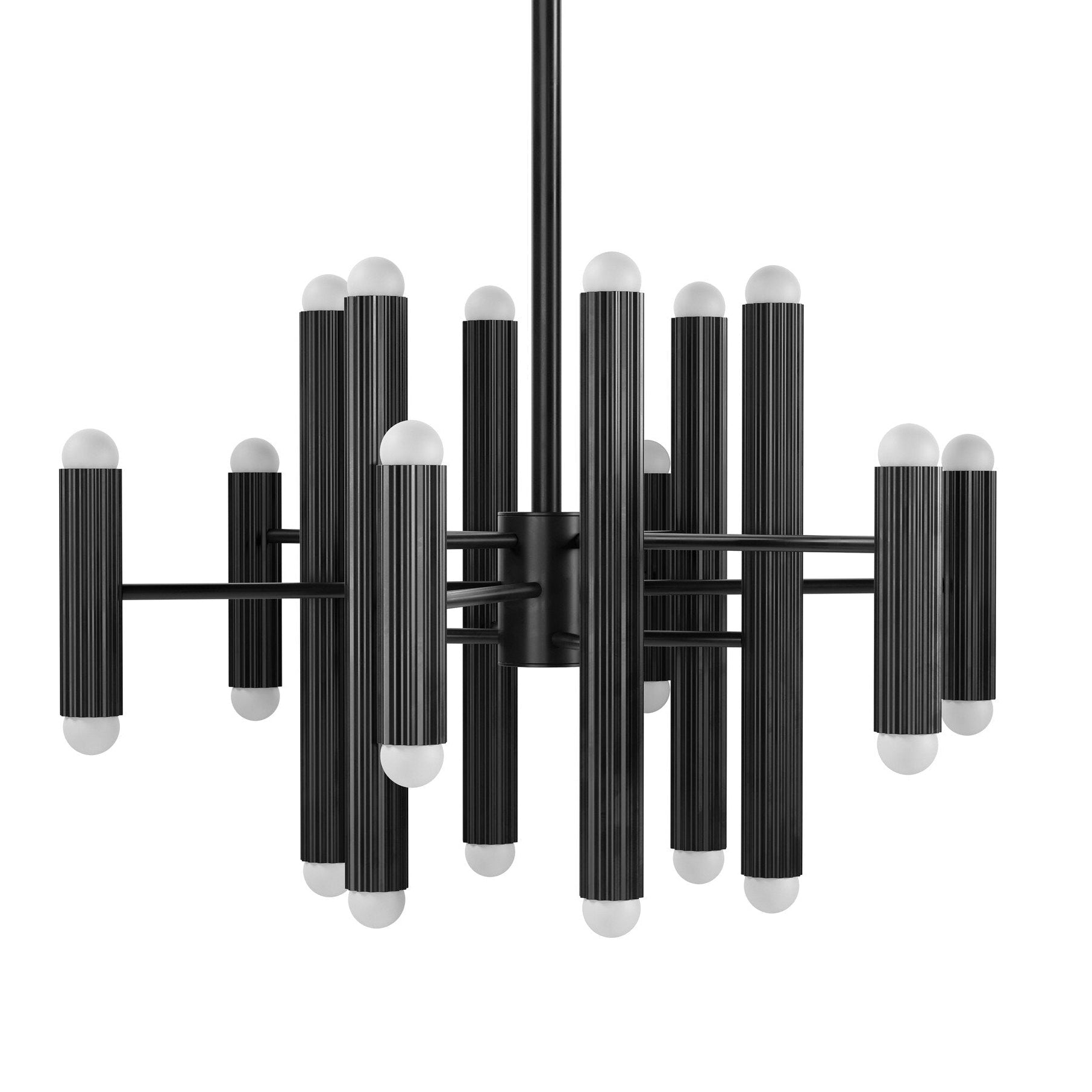 Four Hands Vesta Black Gunmetal Chandelier styled view