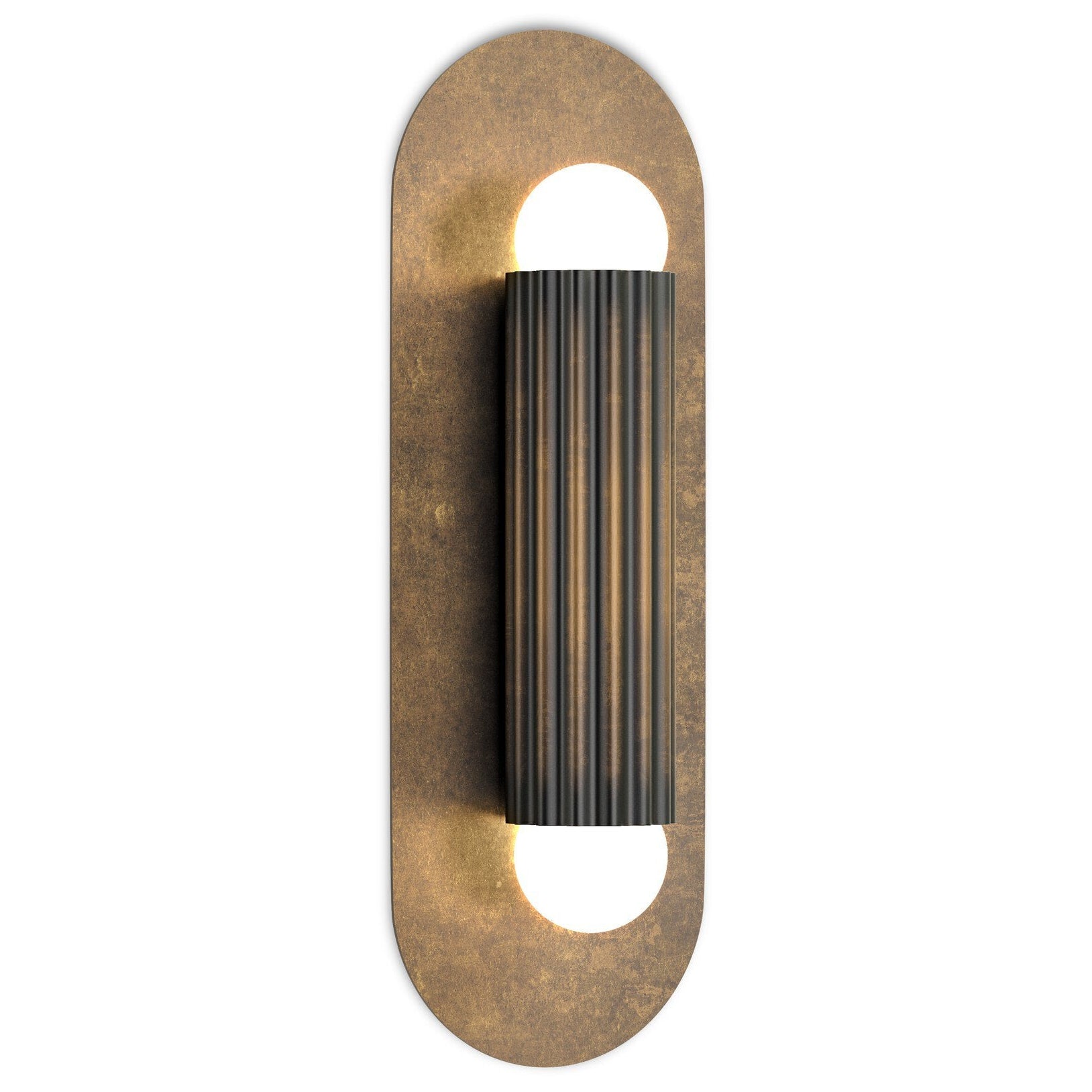 Four Hands Vesta Heritage Bronze Brass Wall Sconce styled view 2