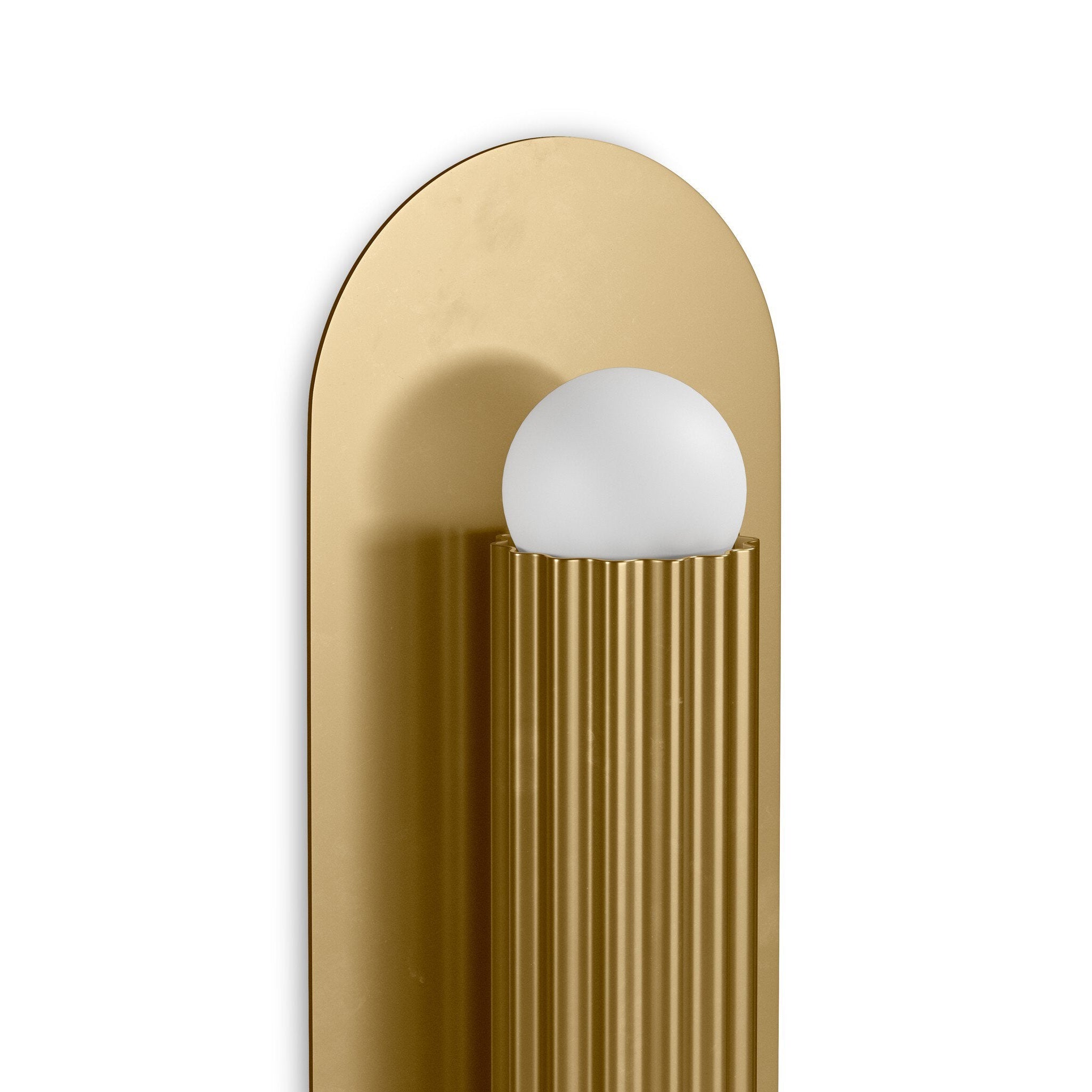 Four Hands Vesta Burnished Brass Wall Sconce detail view