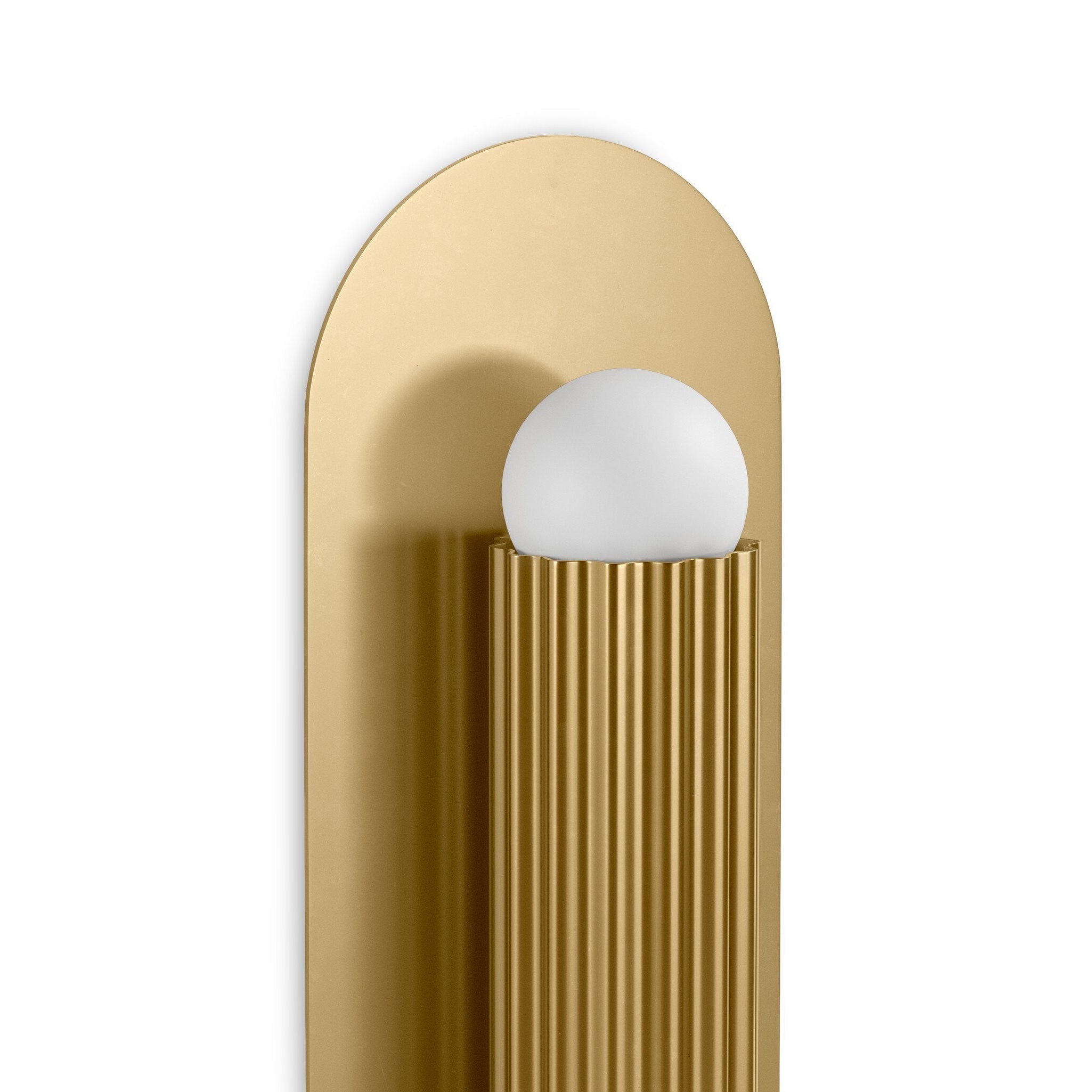Four Hands Vesta Burnished Brass Wall Sconce detail view